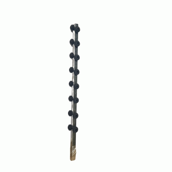 25/25 8lines Silver Stainless Four Corner Flat Junction Tiny Pole (Double Phase)