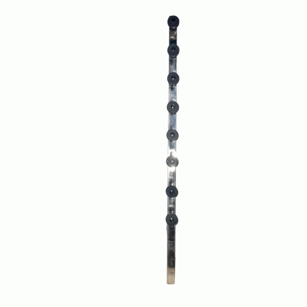 25/25 8lines Silver Stainless Four Corner Flat Tiny Pole (Single Phase)