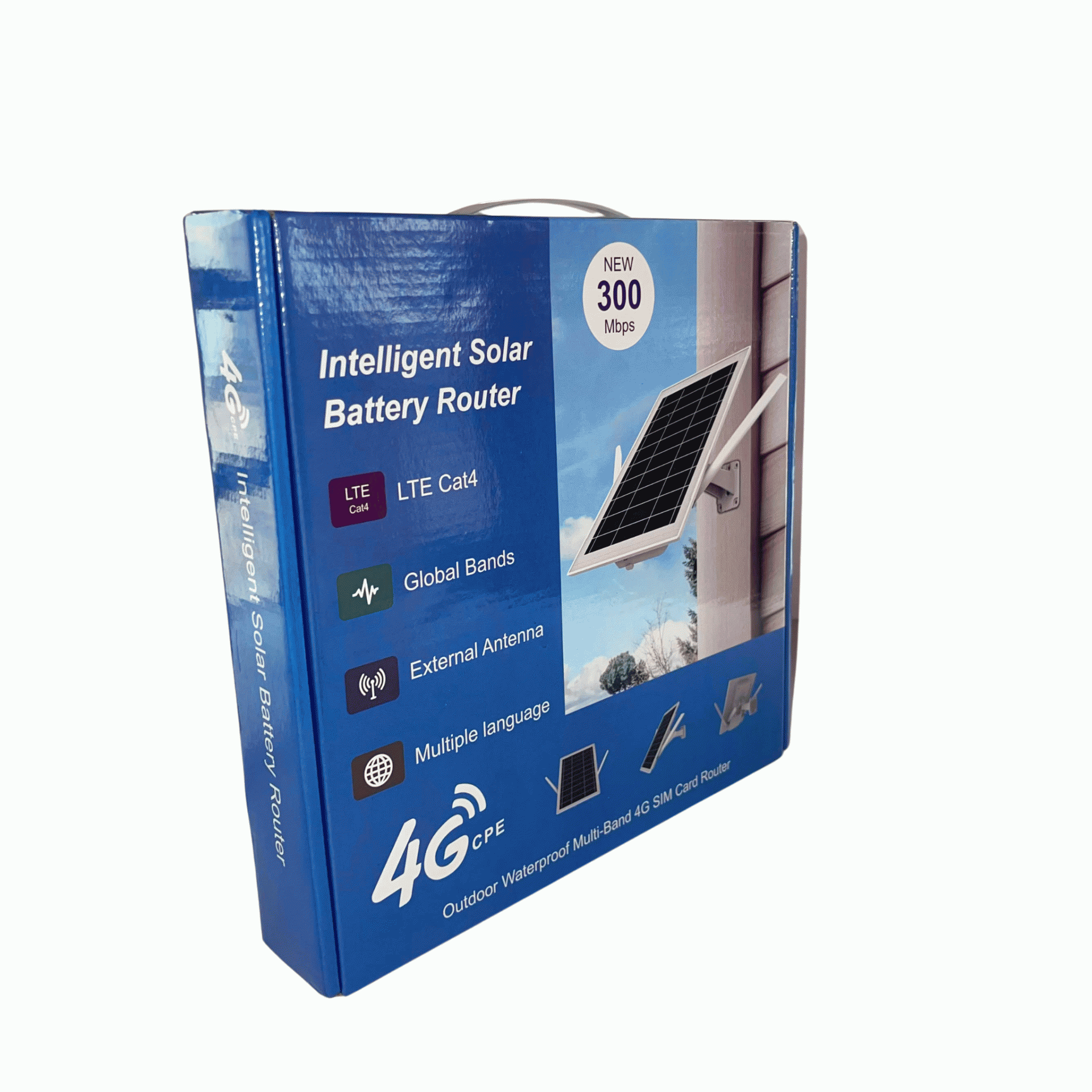 300mbps Intelligent Solar Battery 4g Lte Outdoor Sim Card Router
