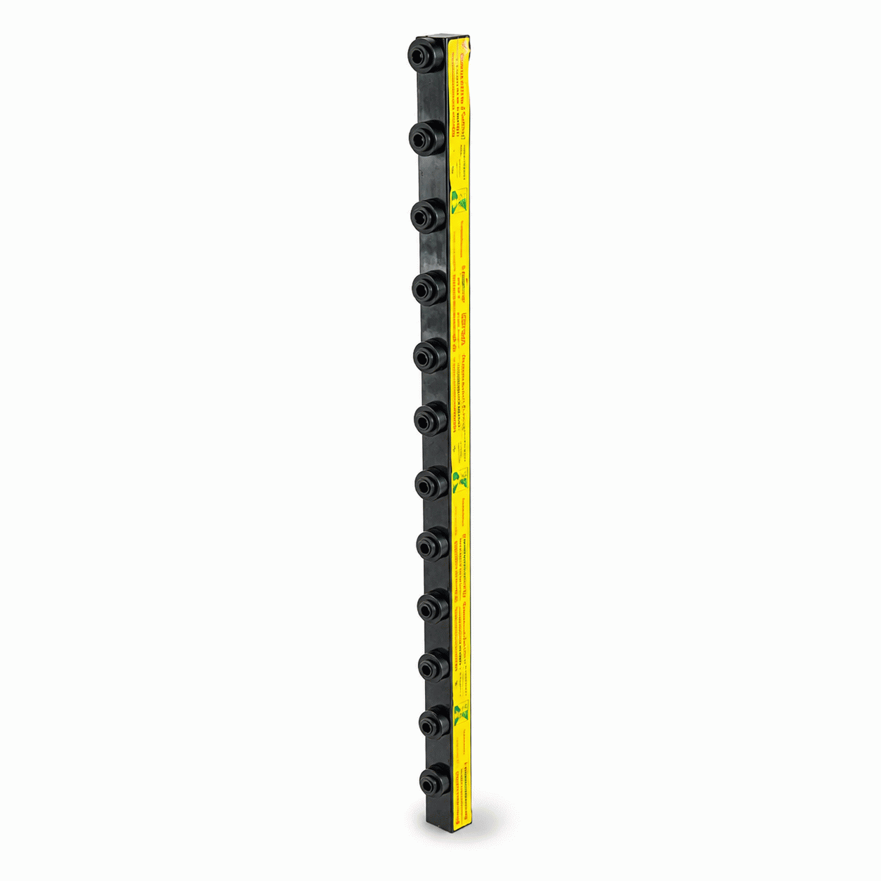 40/40 12Lines Black Aluminium Lightweight Pole (Single Phase)