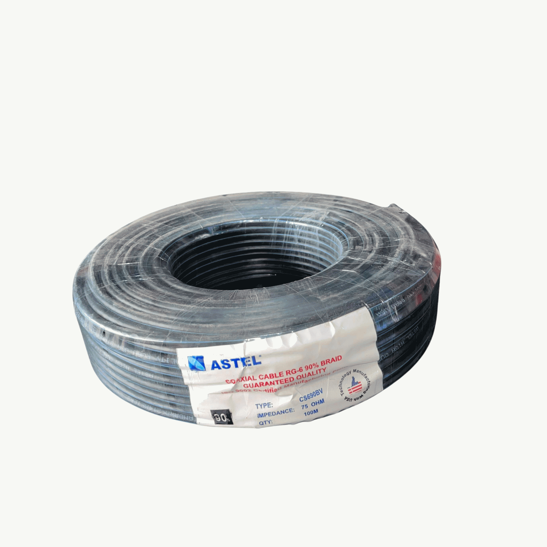 Astel 100meters RG6 DSTV Cable (CS690BV)