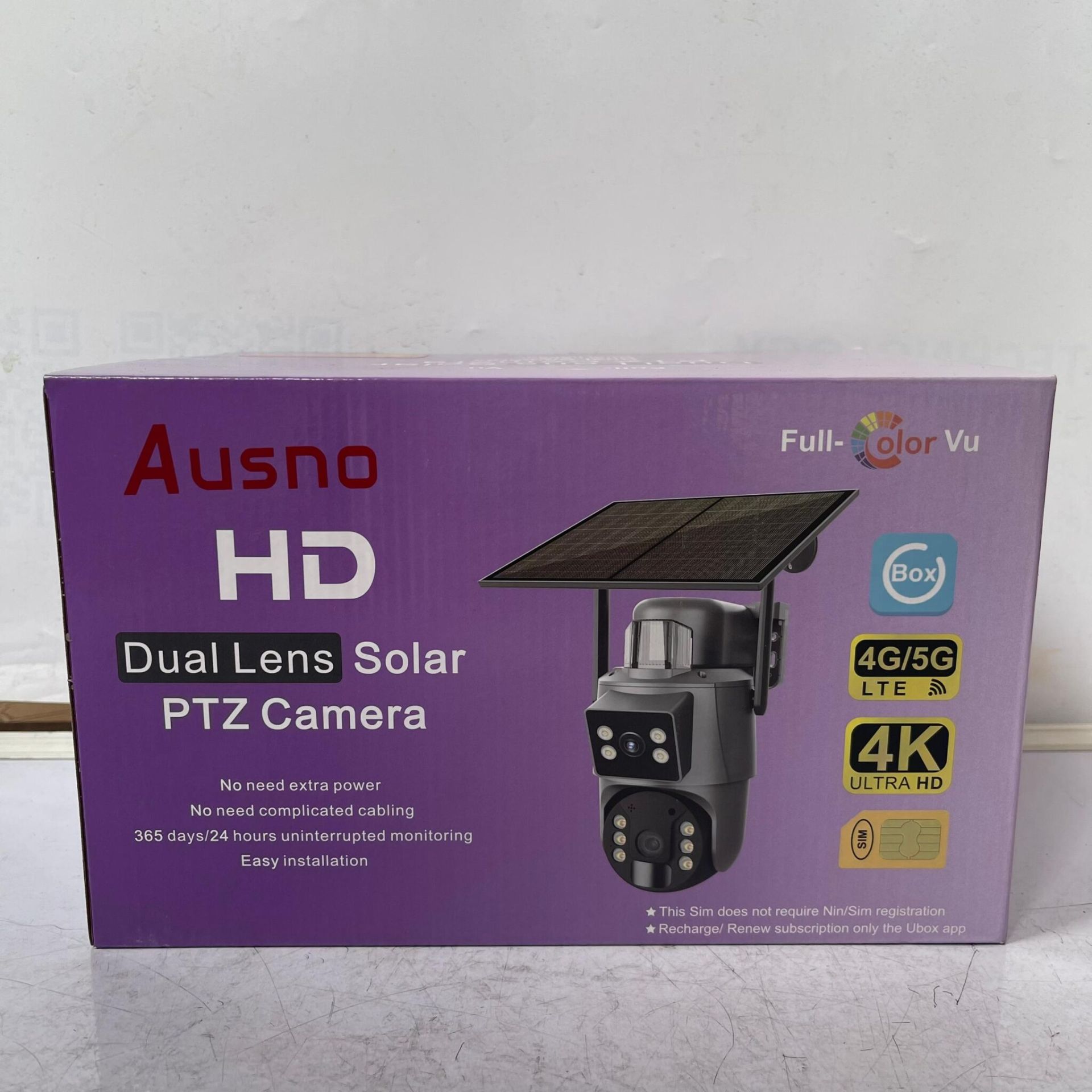 Ausno 8mp 4k 4g Dual Lens Solar Ptz Mini Outdoor Camera With Auto Tracking Ubox App 2 2048x