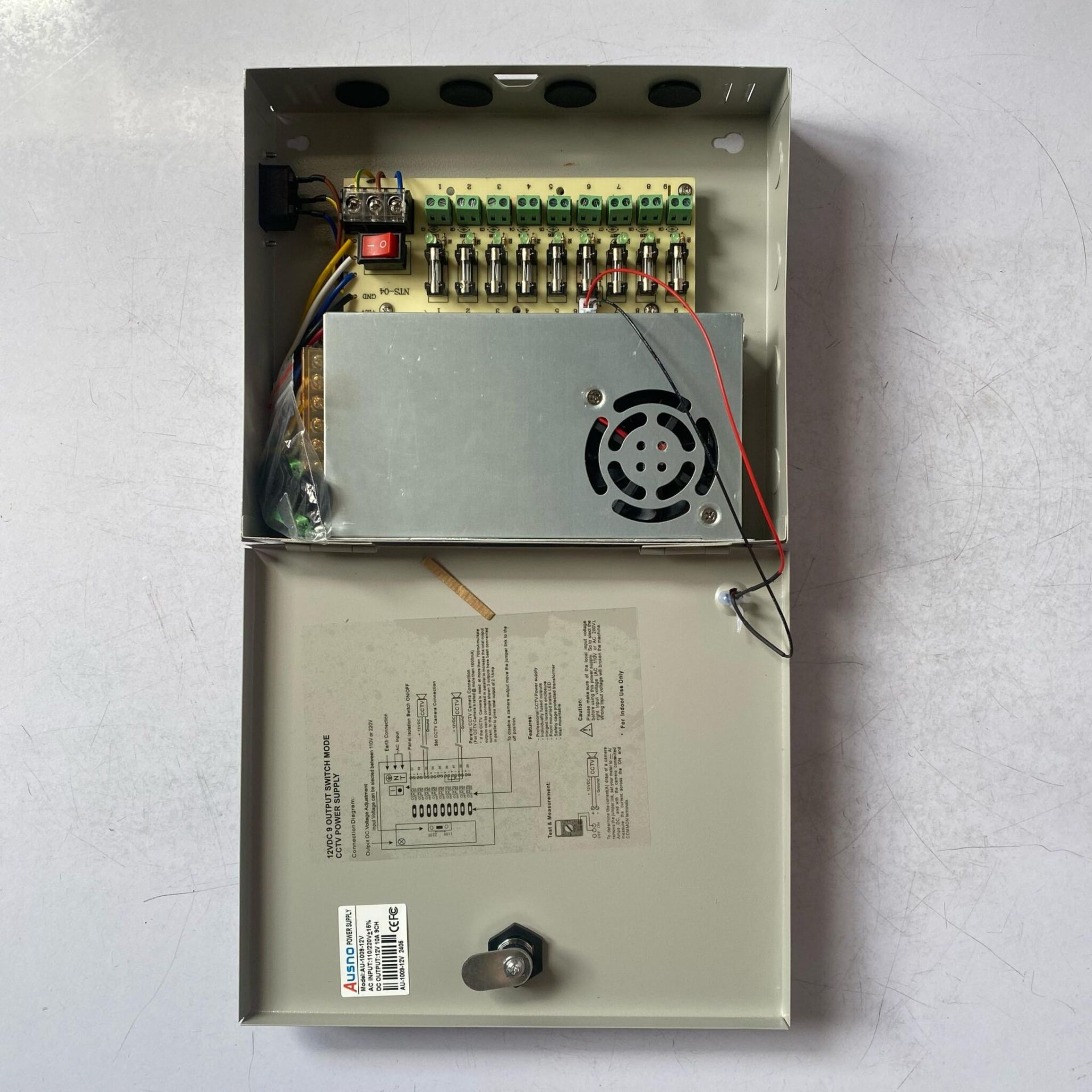 Ausno 9way Power Supply Box With Power Cord (1)