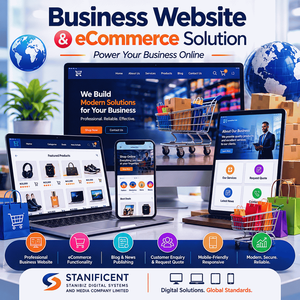 Business Website & eCommerce Solution for Modern Businesses