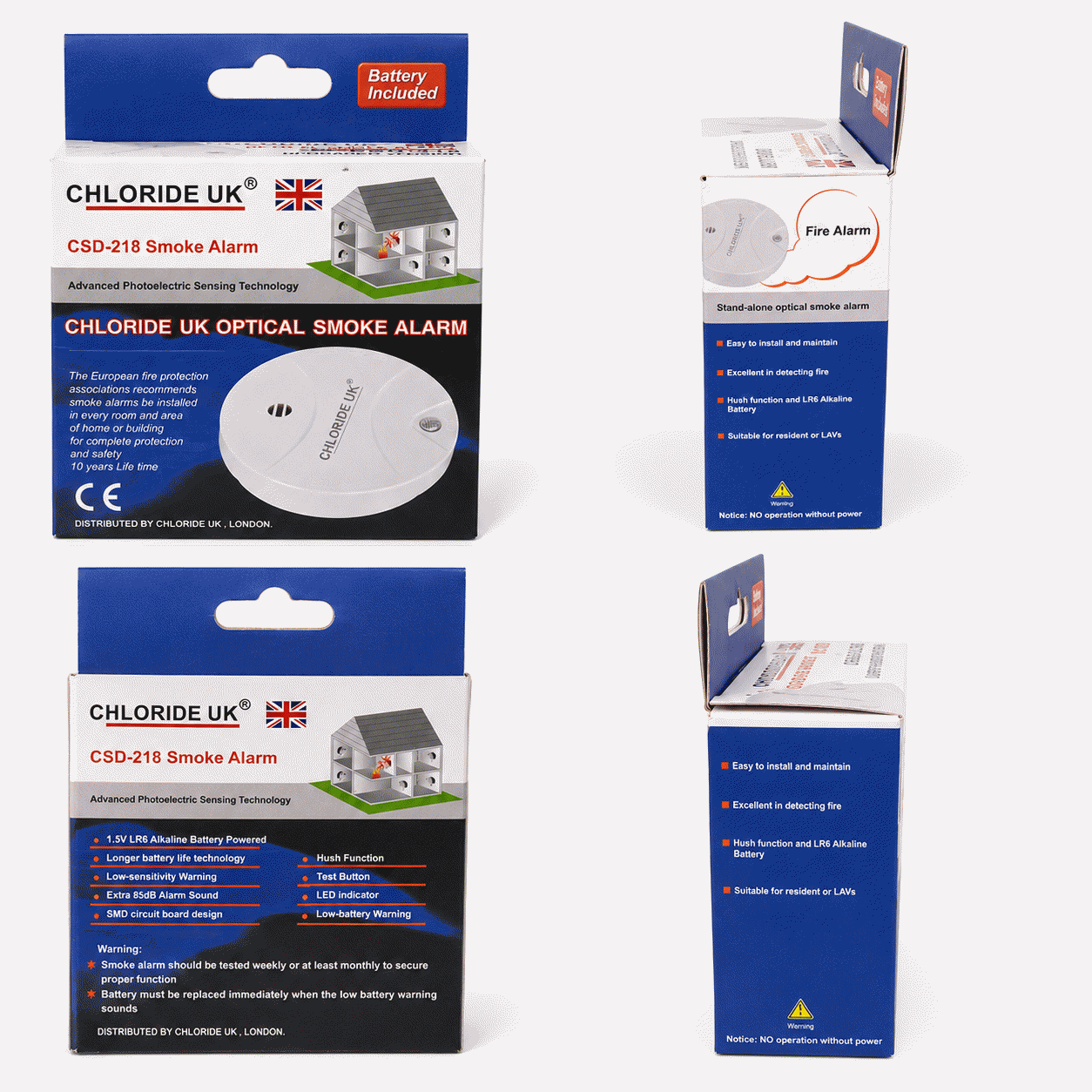 Chloride Uk Standalone Optical Smoke Detector Alarm (2)