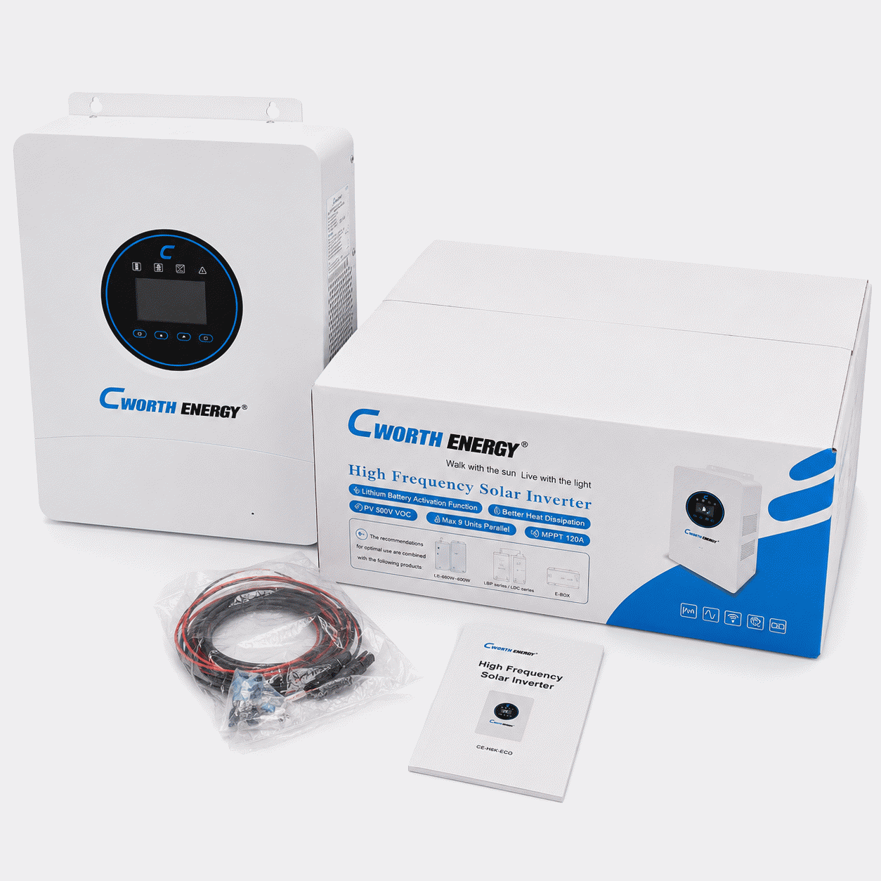 Cworth Energy 6KVA/6000W/48V Hybrid Inverter (Max. PV Input Power: 6000W)