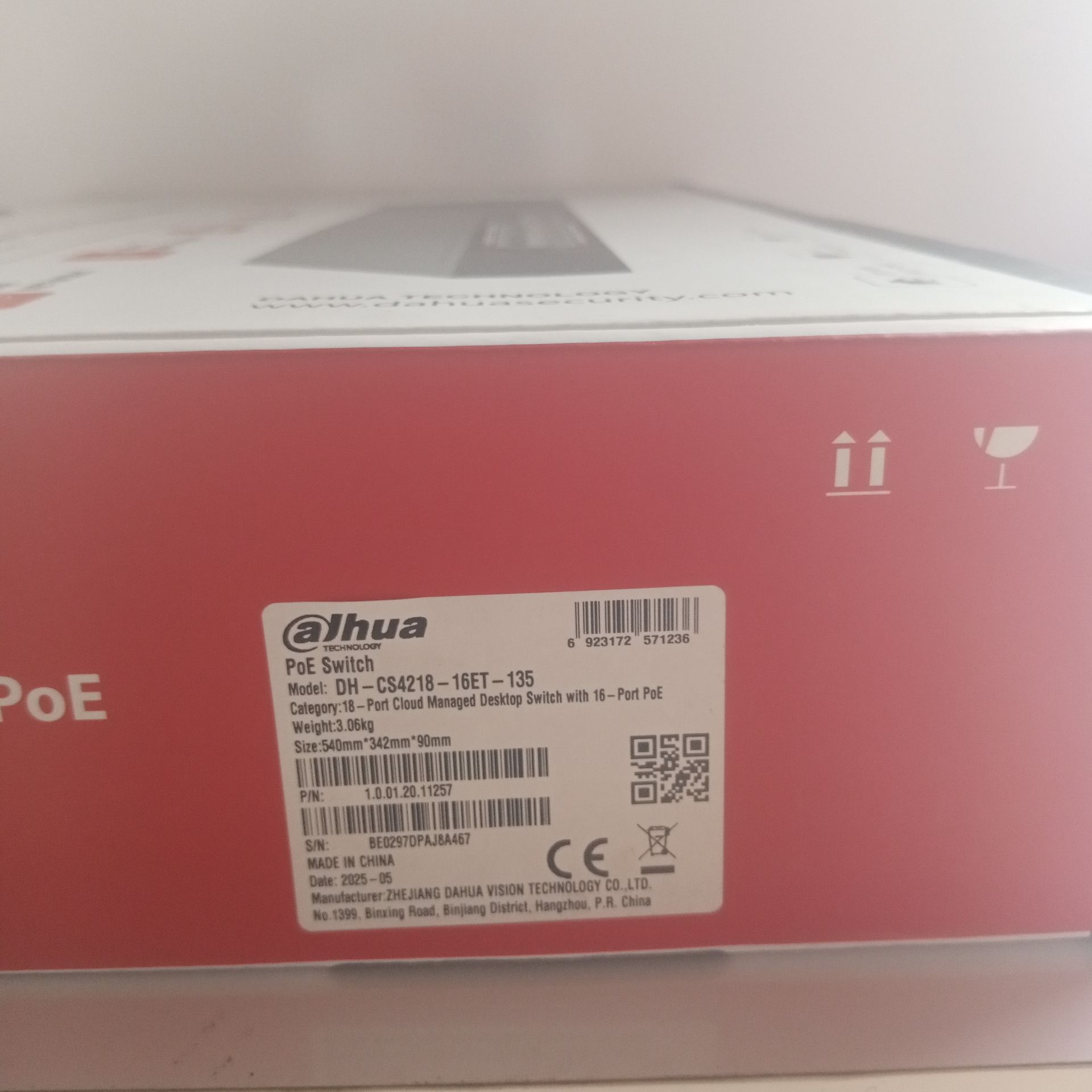 Dahua 16port Poe Managed Gigabit Switch