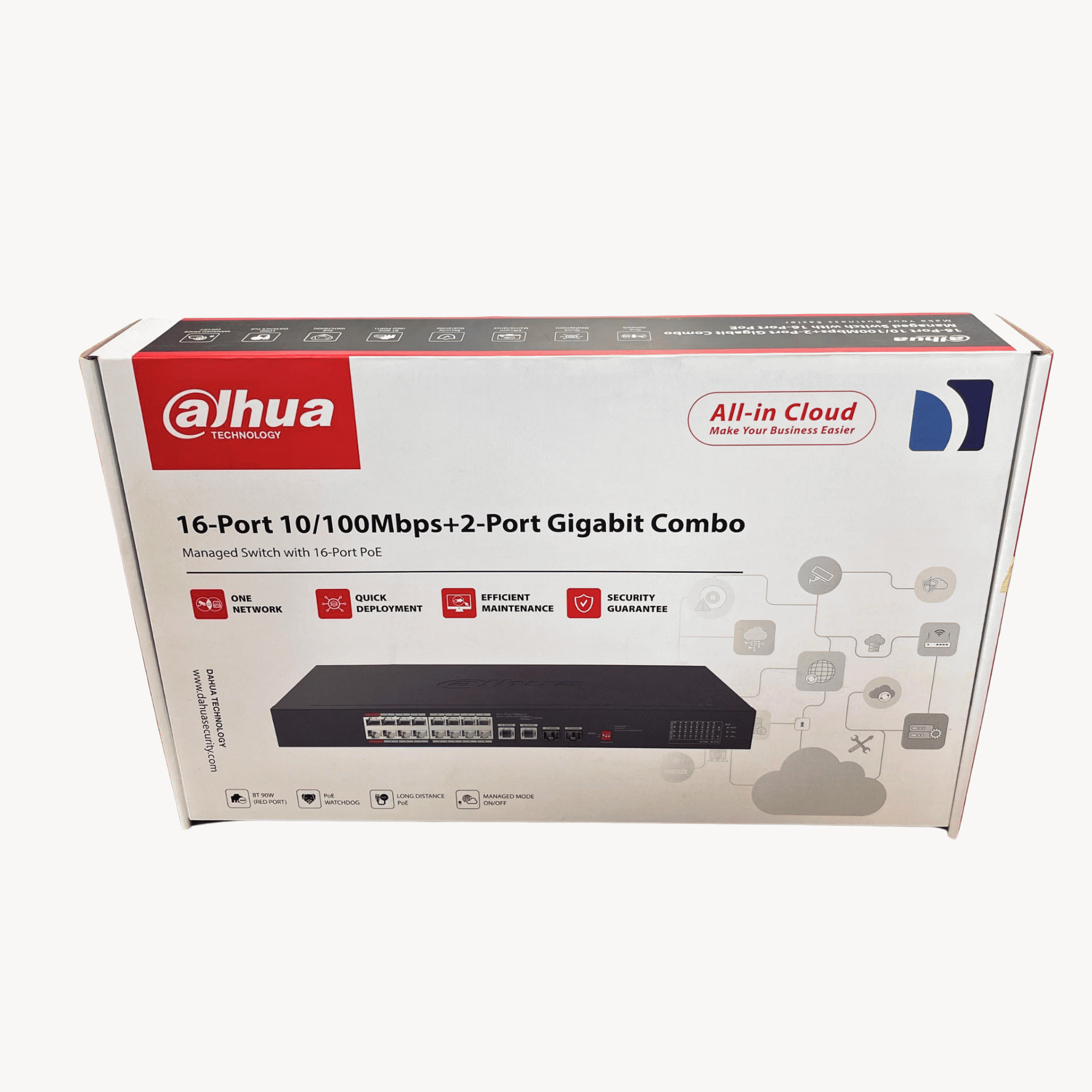Dahua 16port Poe Managed Gigabit Switch
