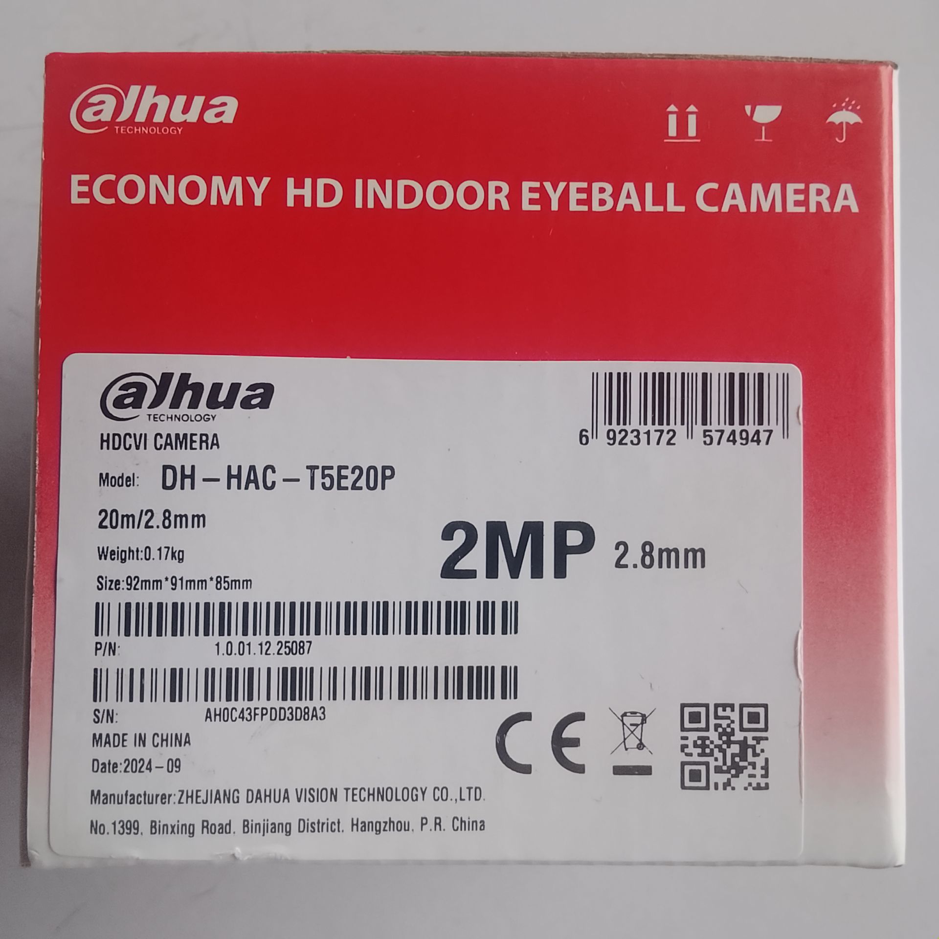 Dahua 2mp 1080p Indoor Infrared Non Audio Camera