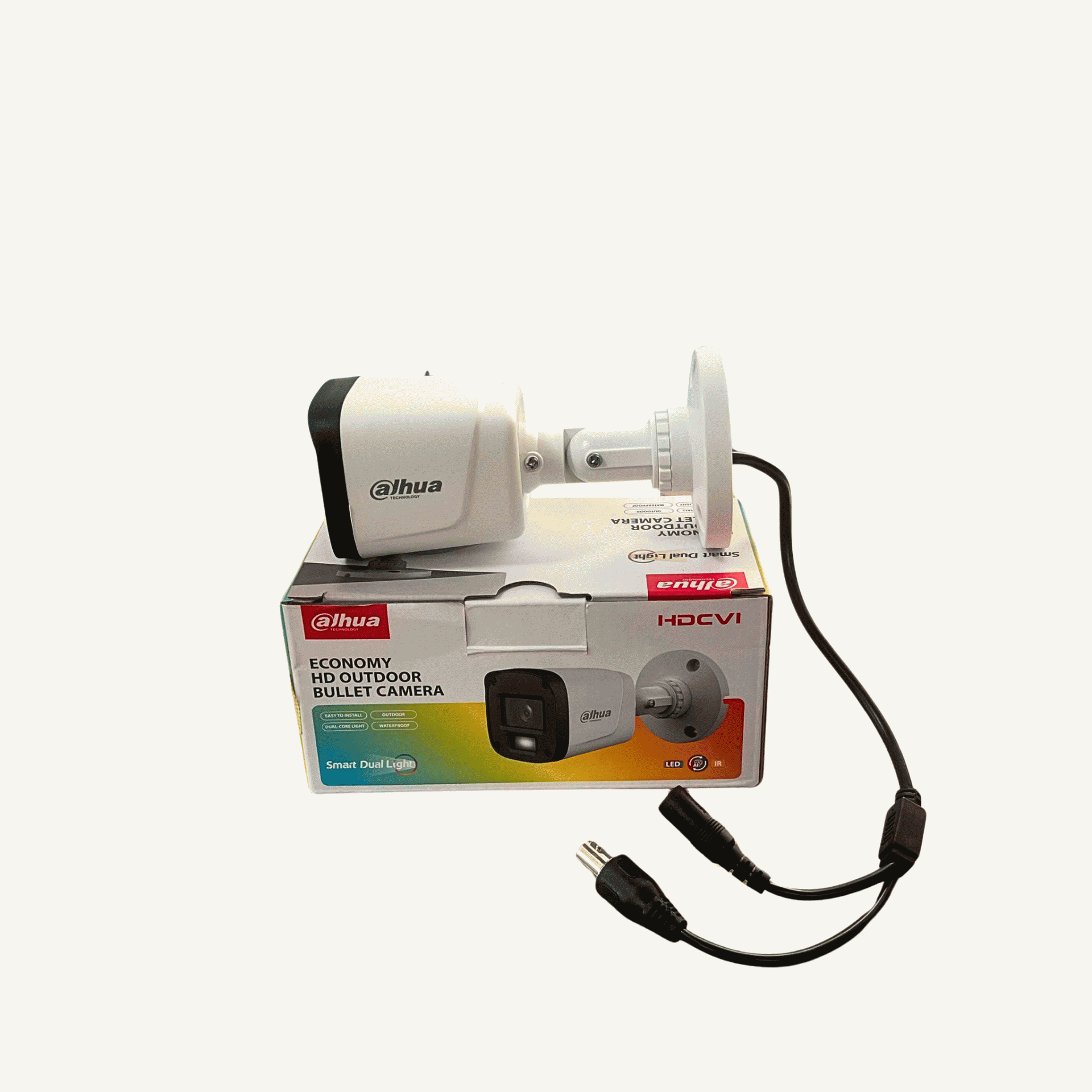 Dahua 2mp 1080p Outdoor Economy Smart Dual Light Non-Audio Camera (DH-HAC-B5E20P-IL-0360B)