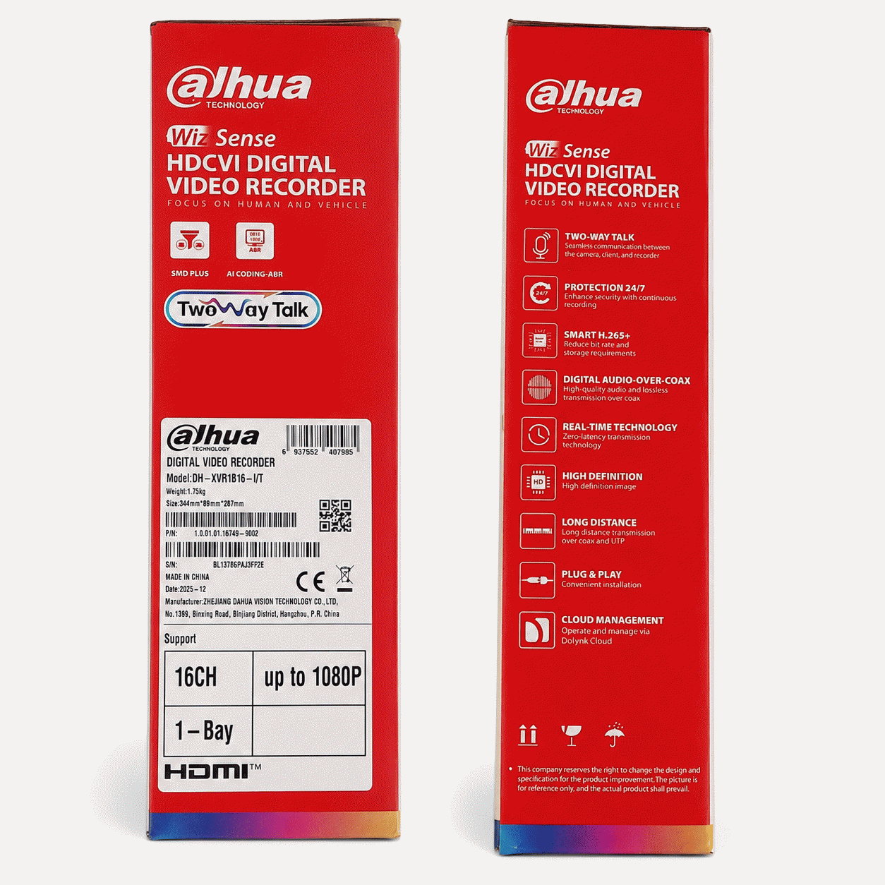Dahua 2mp 16ch Two Way Audio Dvr