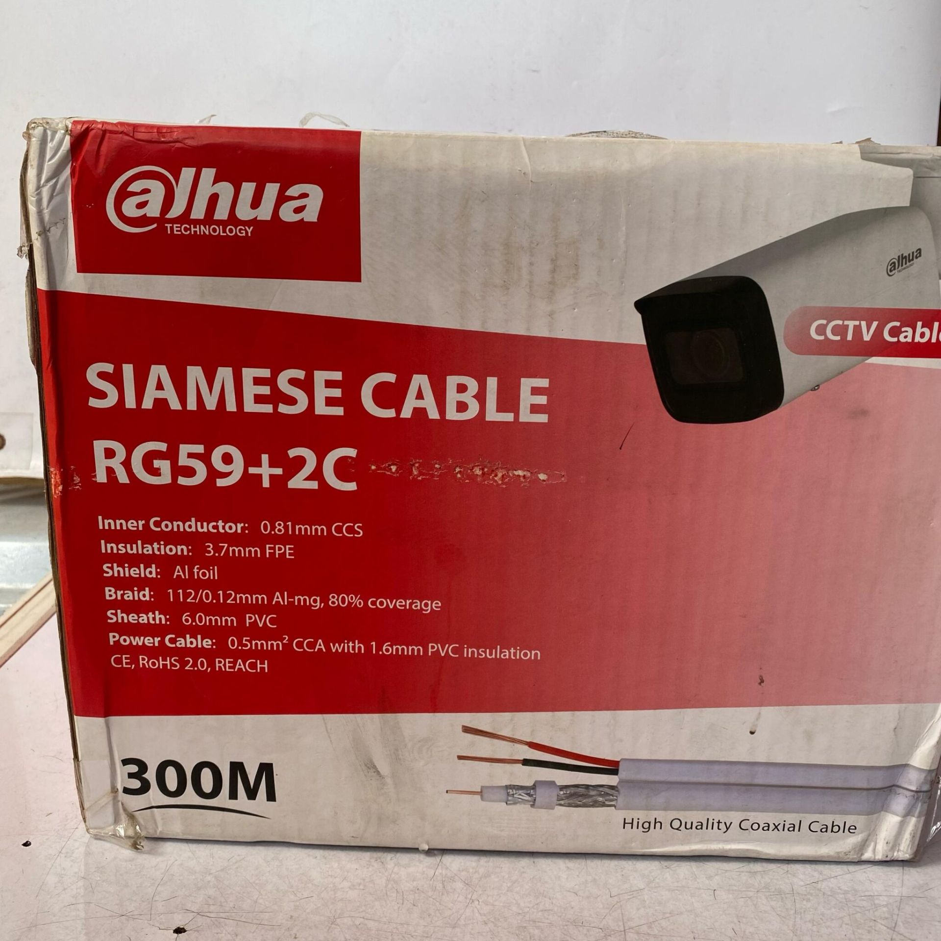 Dahua 300meters Rg59 Cable With Power (1)