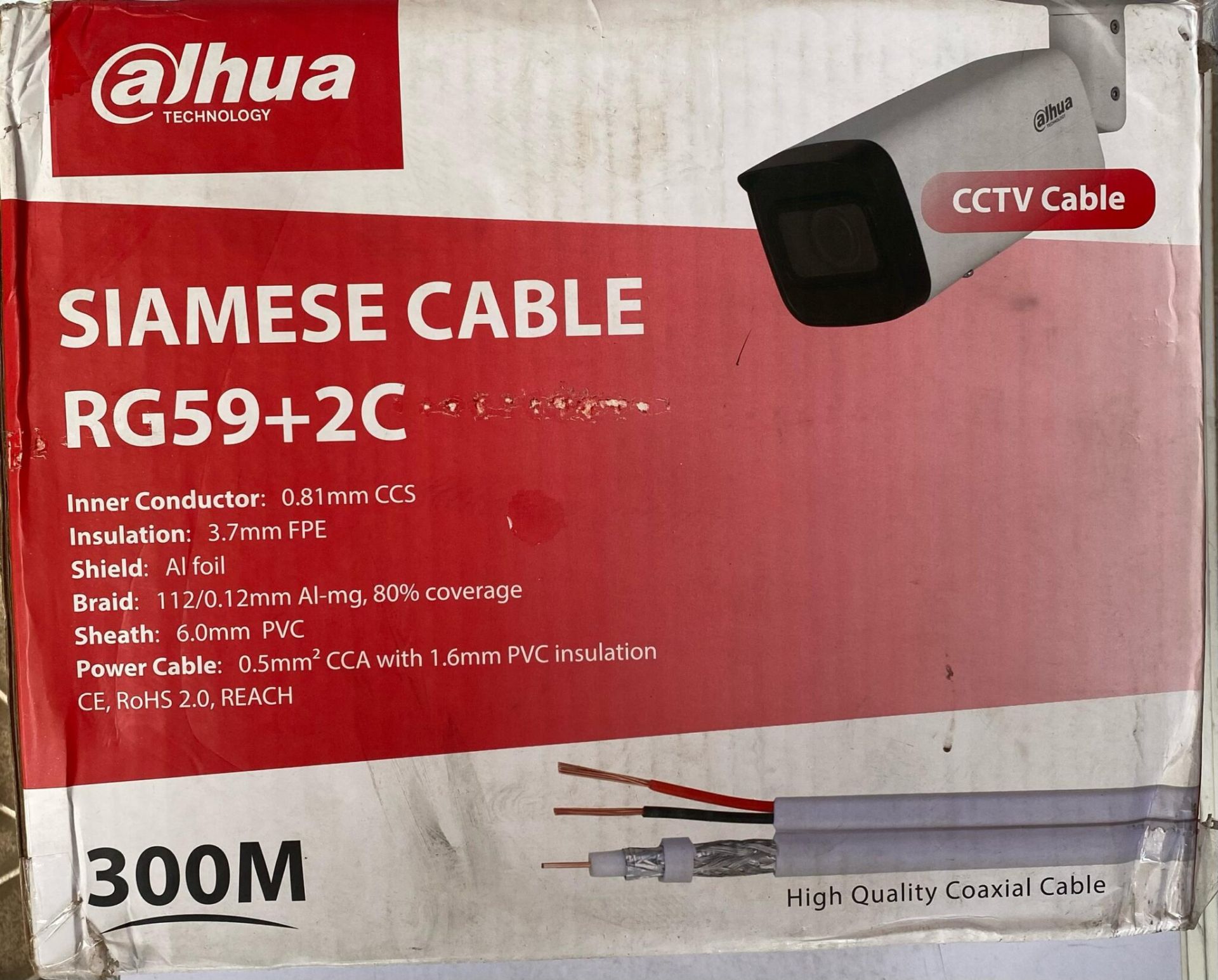 Dahua 300meters Rg59 Cable With Power (2)
