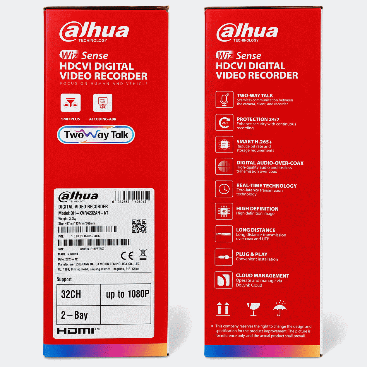 Dahua 32ch Dvr, Dahua Two Way Audio Dvr