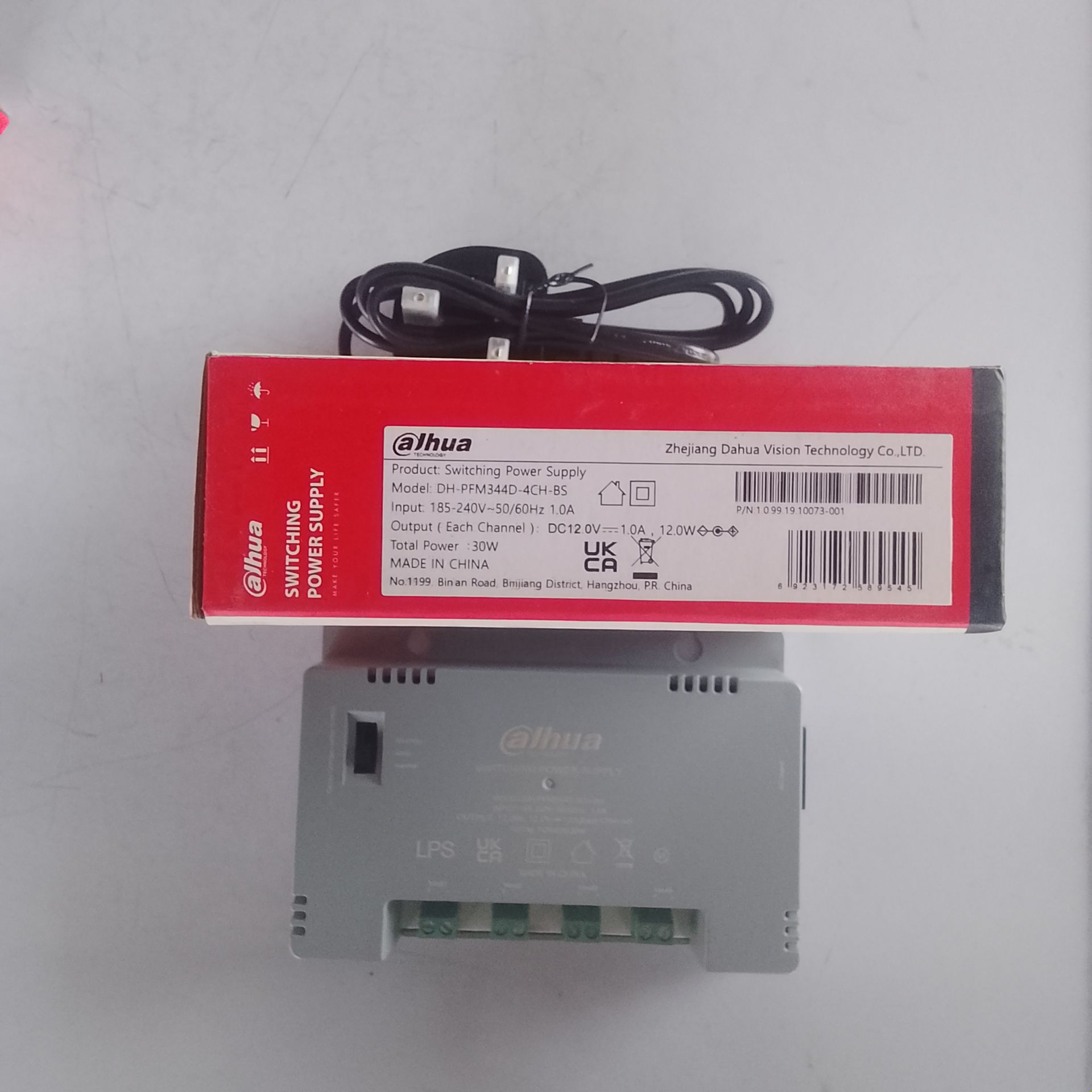 Dahua 4way Power Supply Box With Power Cord