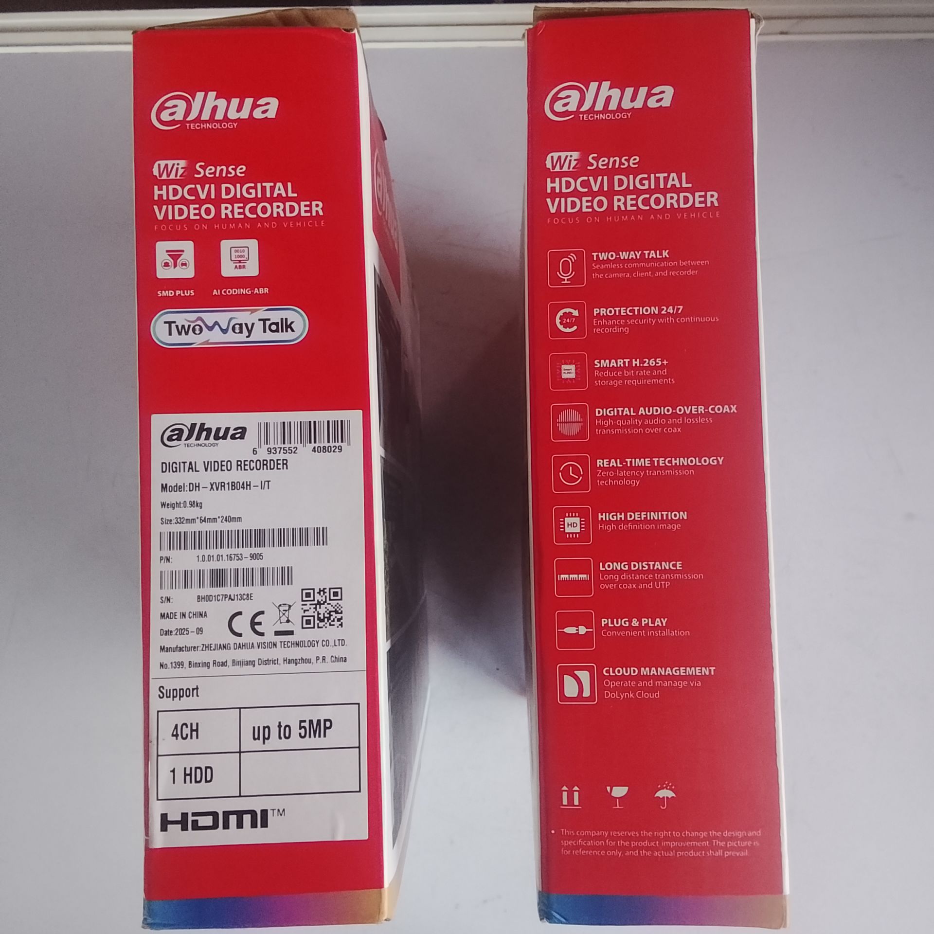 Dahua 5mp 4ch Two Way Audio Dvr