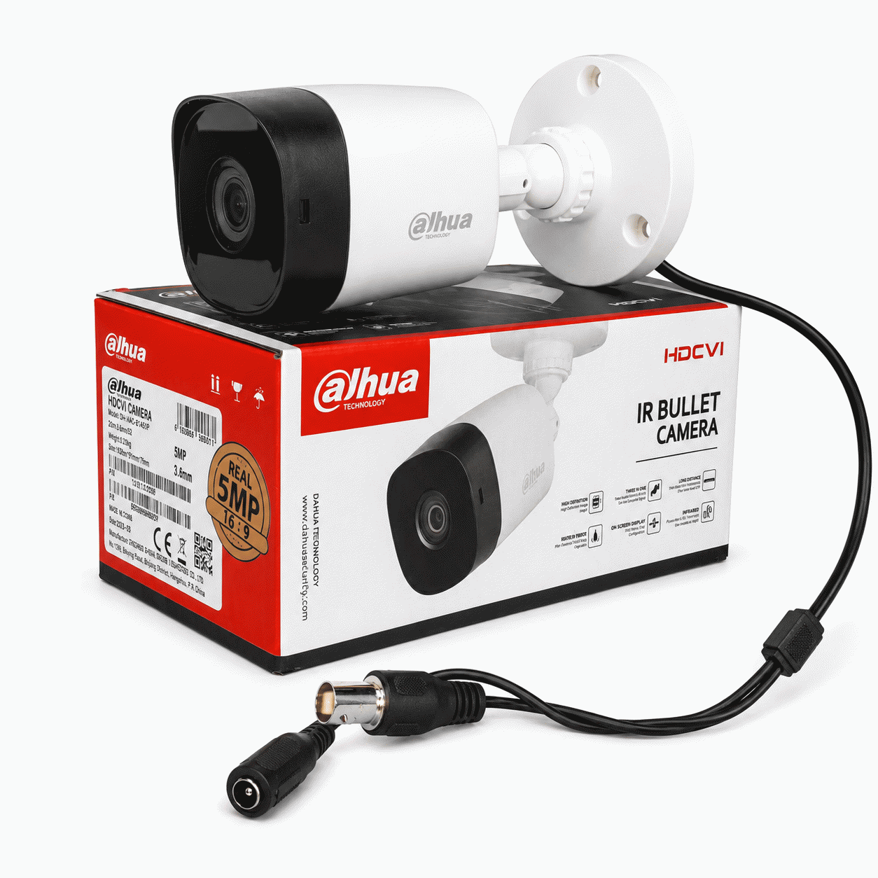 Dahua 5MP Outdoor Infrared Non-Audio Camera (DH-HAC-B1A51P)