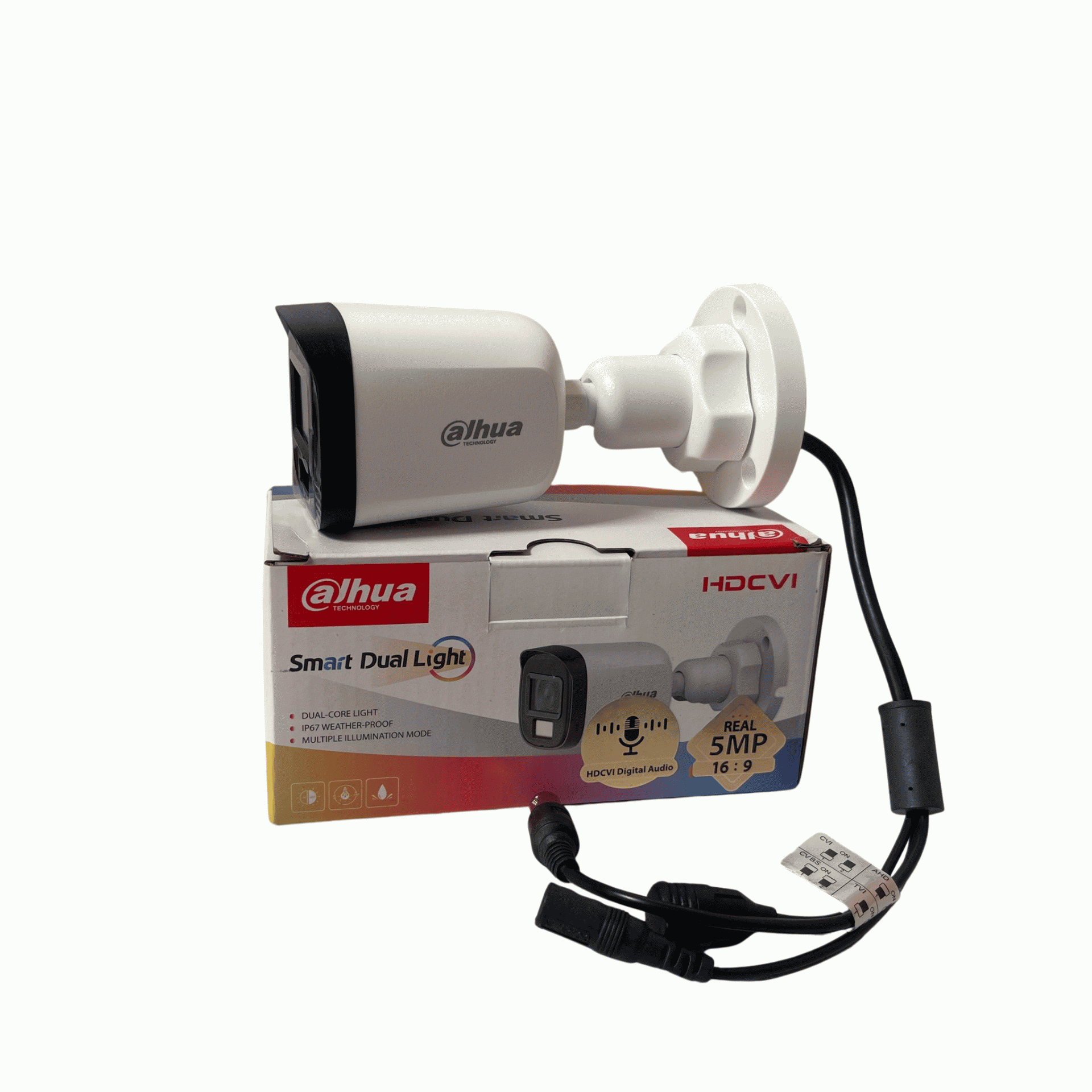 Dahua 5mp Outdoor Smart Dual Light Audio Camera