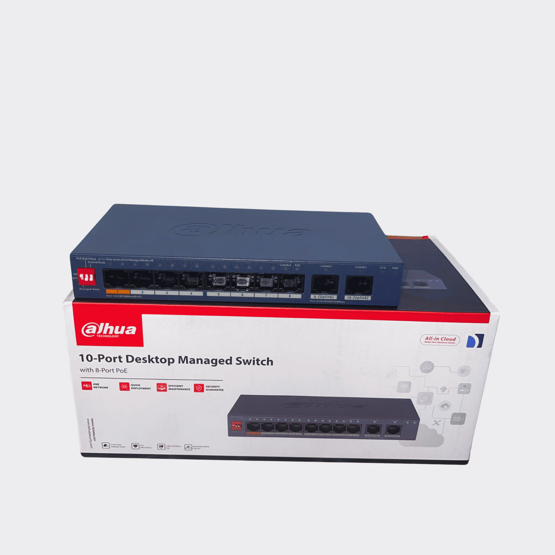 Dahua 8Port POE Managed Switch (DH-CS4010-8ET2GT-60)