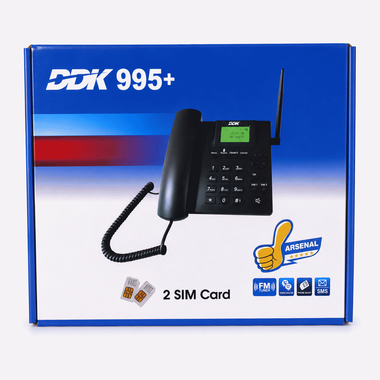 Ddk995+ 2simcard Gsm Desktop Telephone (1)