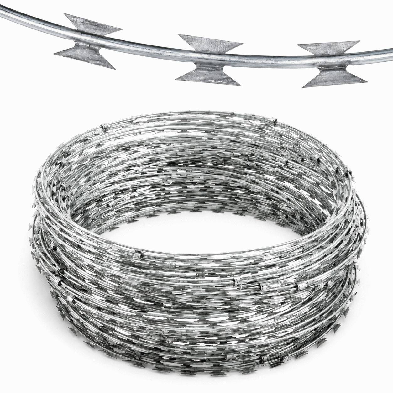 Epec Original Galvanized Razor Blade Barb Wire Bundle