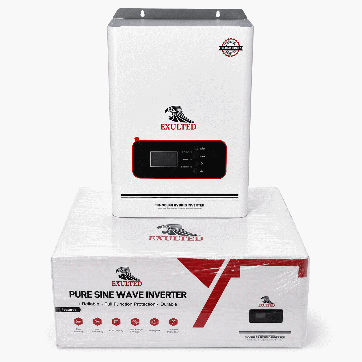 Exulted 3kva24v Pure Sine Wave Hybrid Inverter Built In Pwm Controller (5)