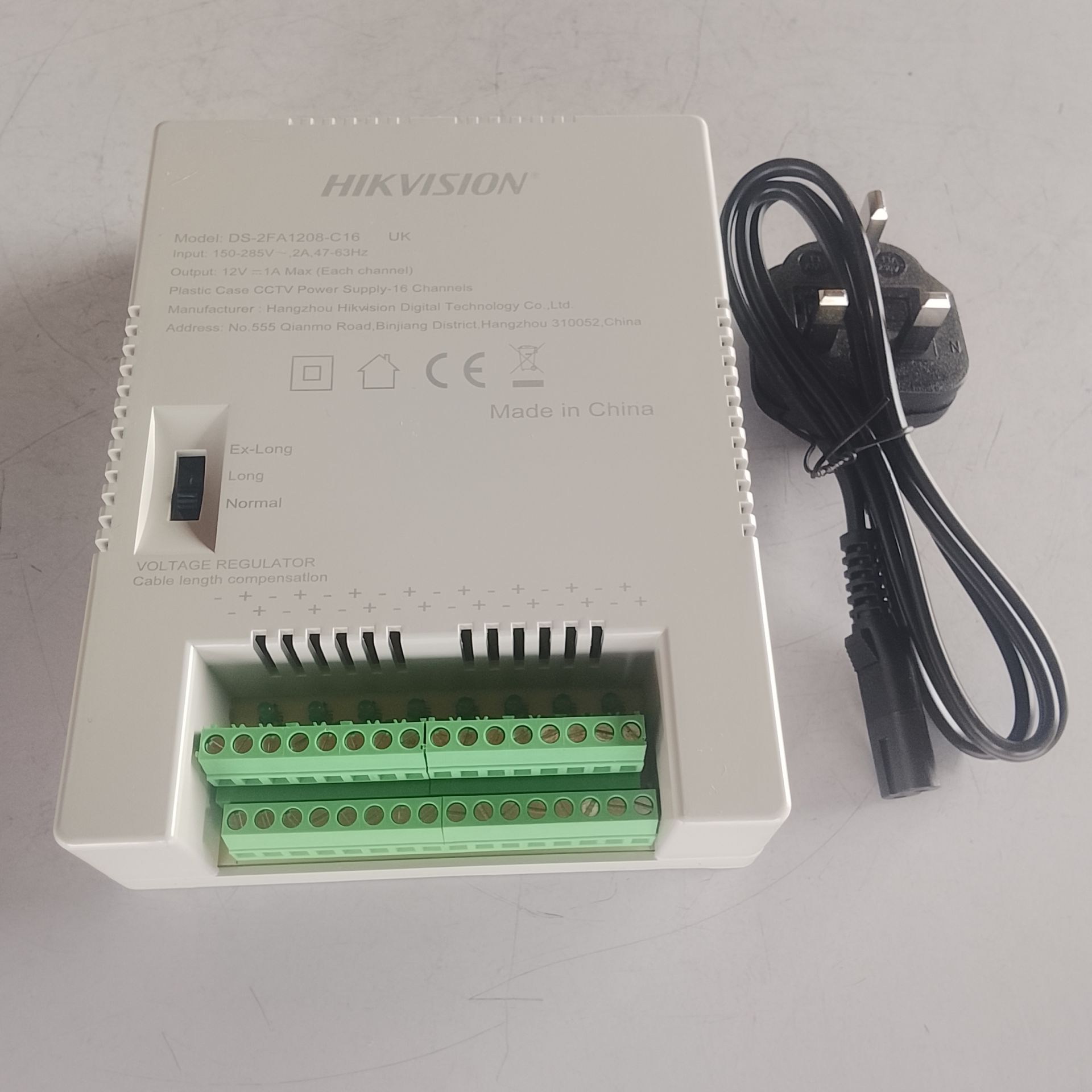 Hikvision 16way Power Supply Box With Power Cord