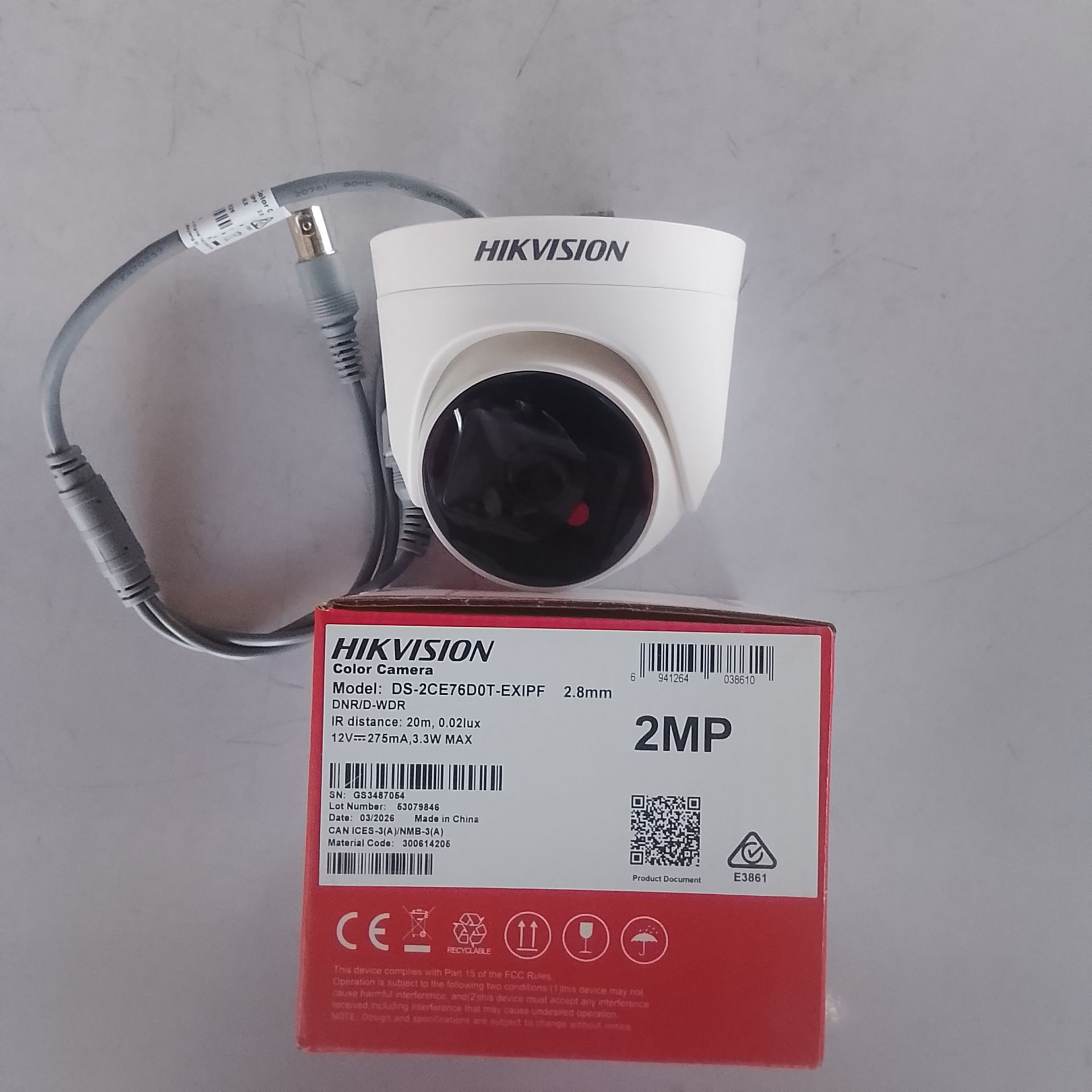Hikvision 2mp 1080p Indoor Infrared Non Audio Camera