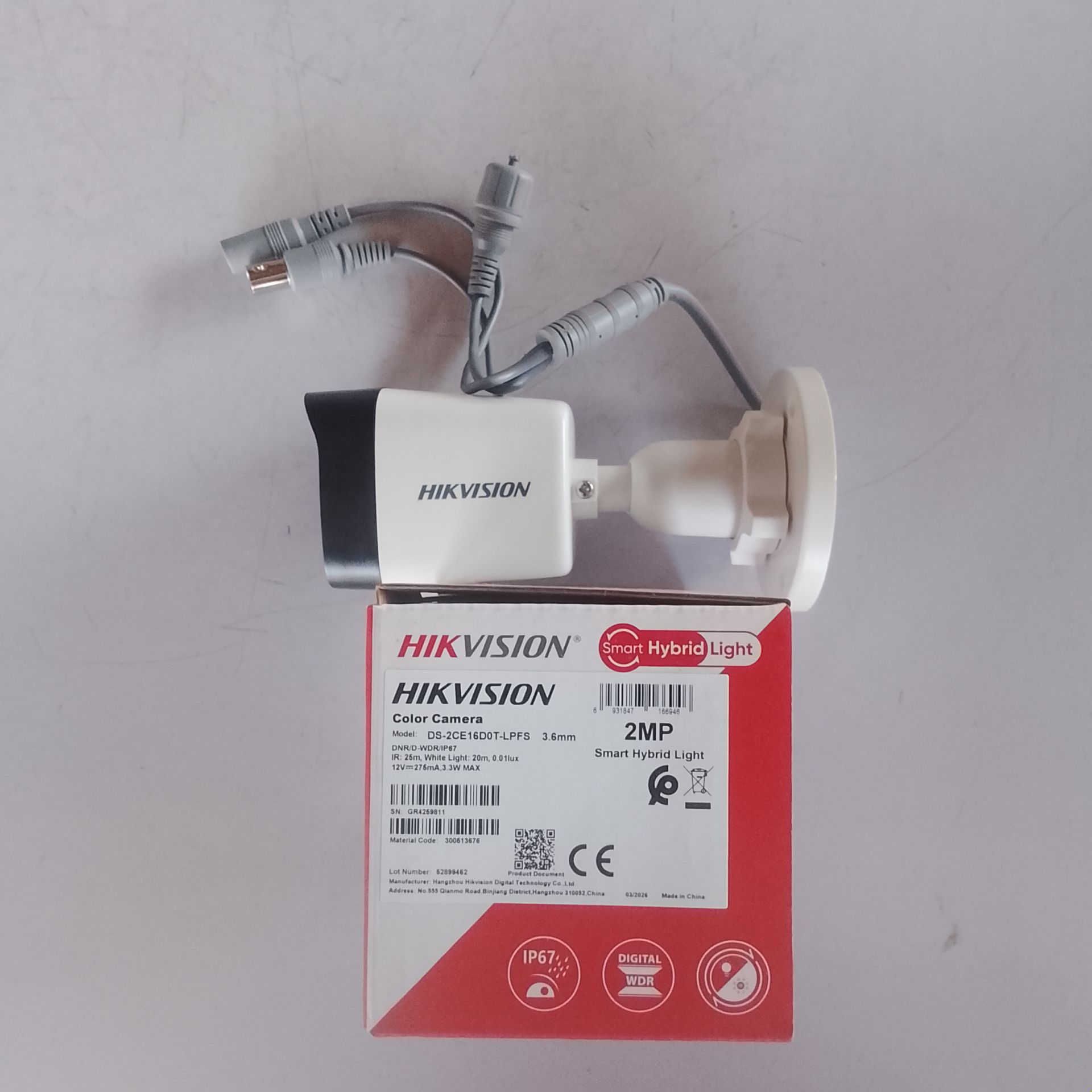Hikvision 2mp 1080p Outdoor Smart Hybrid Light Audio Camera.