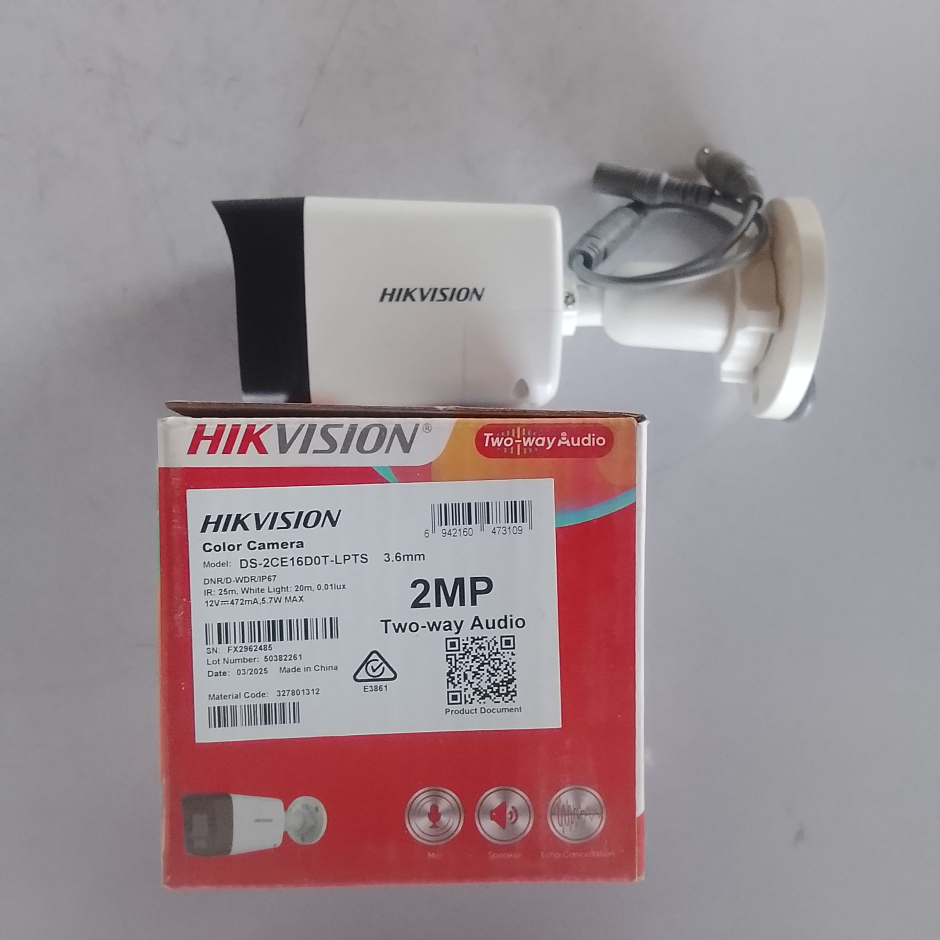 Hikvision 2mp 1080p Outdoor Turbo Hd Two Way Audio Outdoor Camera