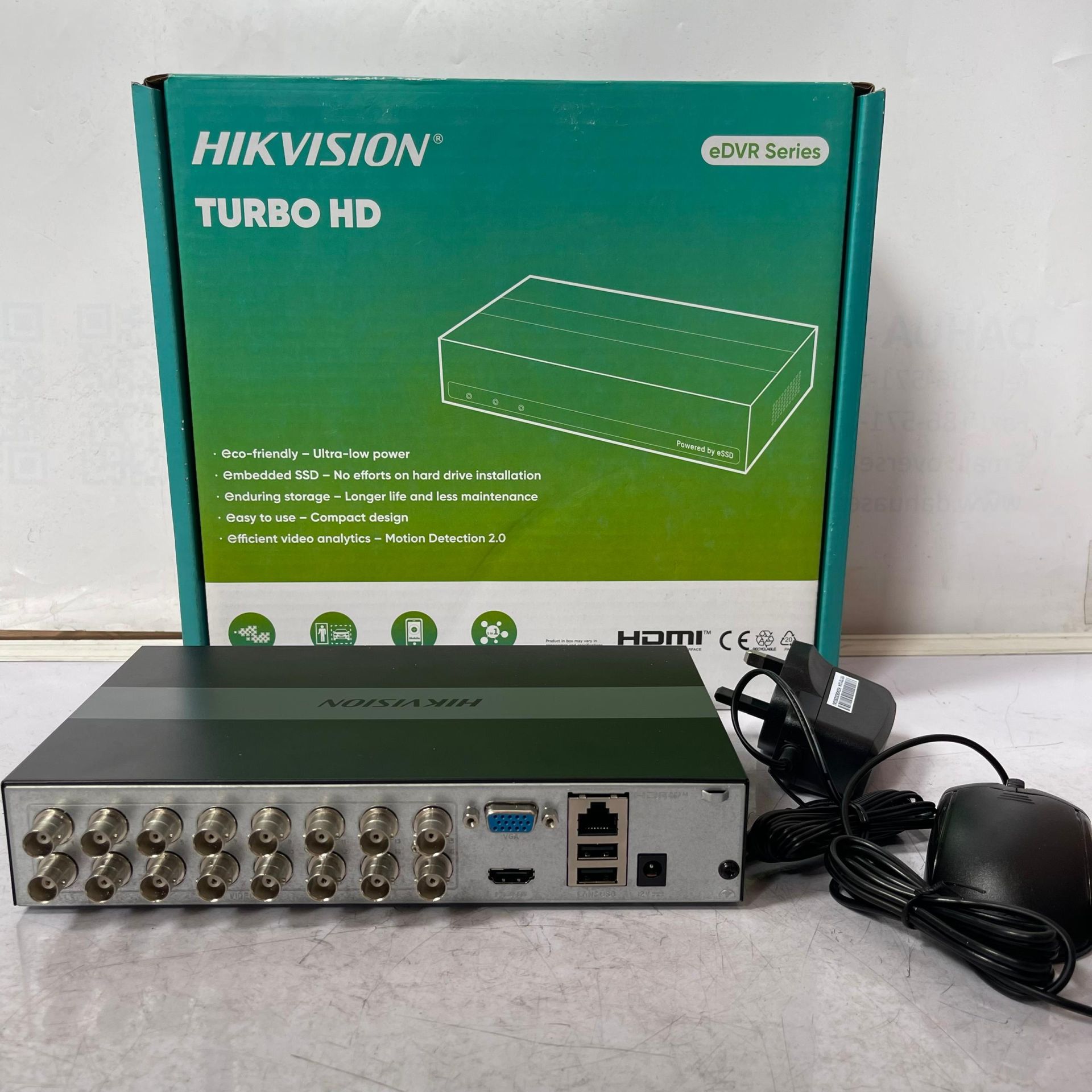 Hikvision 2MP 16CH Audio E-DVR (With Inbuilt 980GB SSD) (DS-E16HGHI-B)