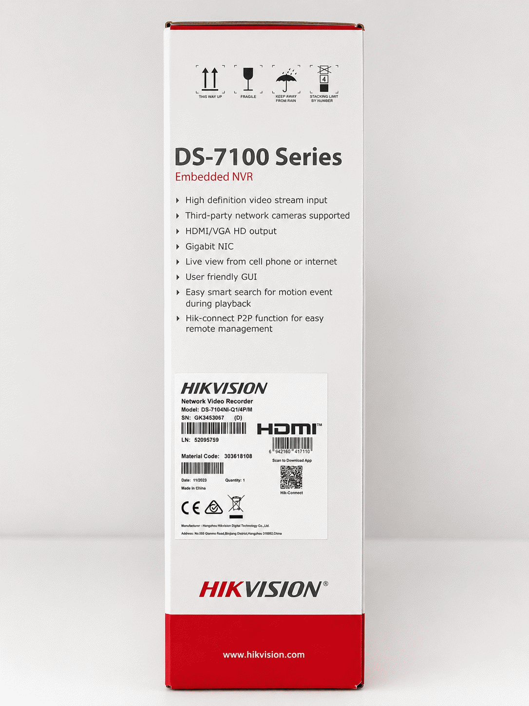 Hikvision 4ch Audio Nvr (with Poe)