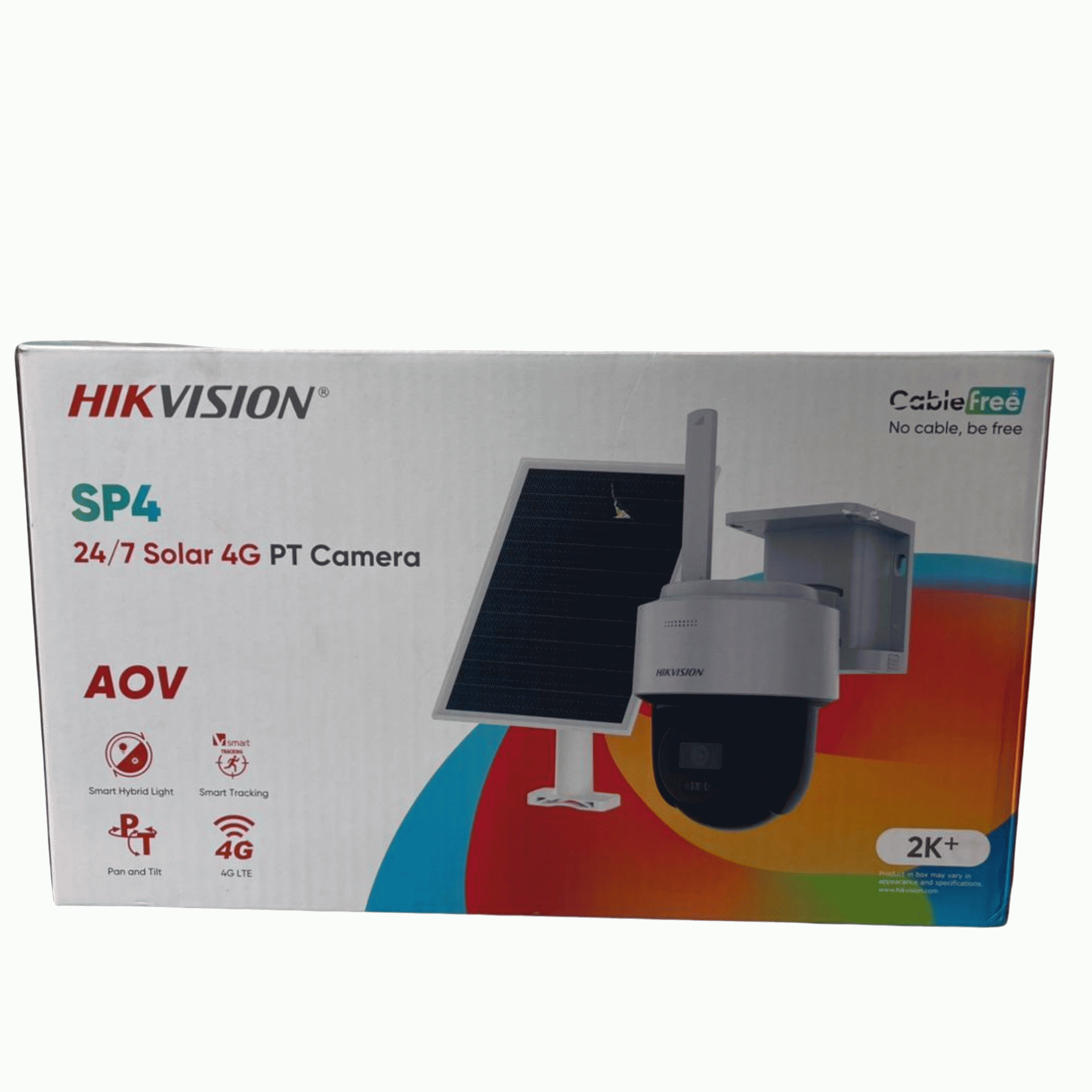 Hikvision 4mp 4g Aov Single Lens Mini Solar Pt Camera
