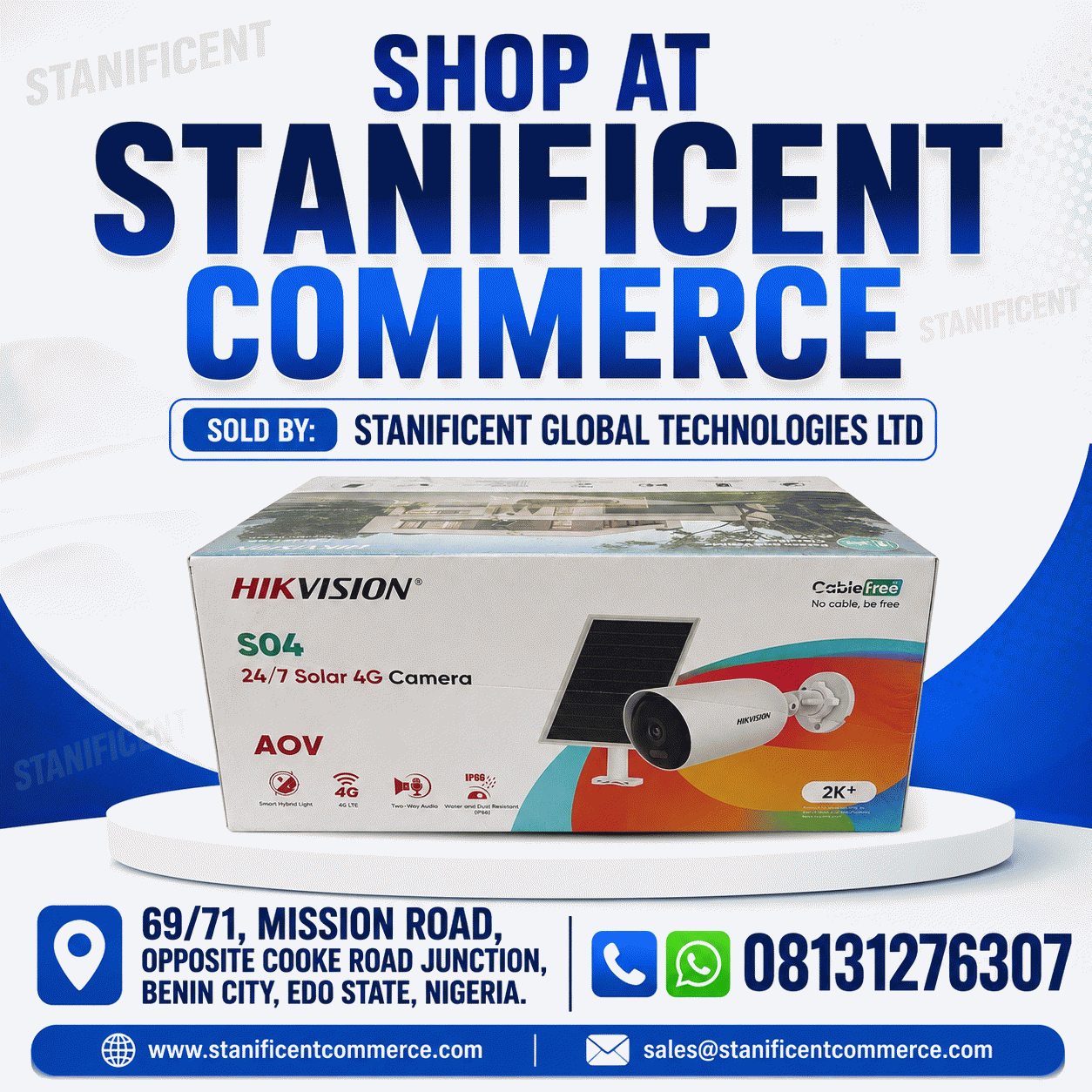 Hikvision 4MP 4G AOV Single Lens Bullet Solar Camera (Hik-Connect App) (DS-2CFS04/4G)