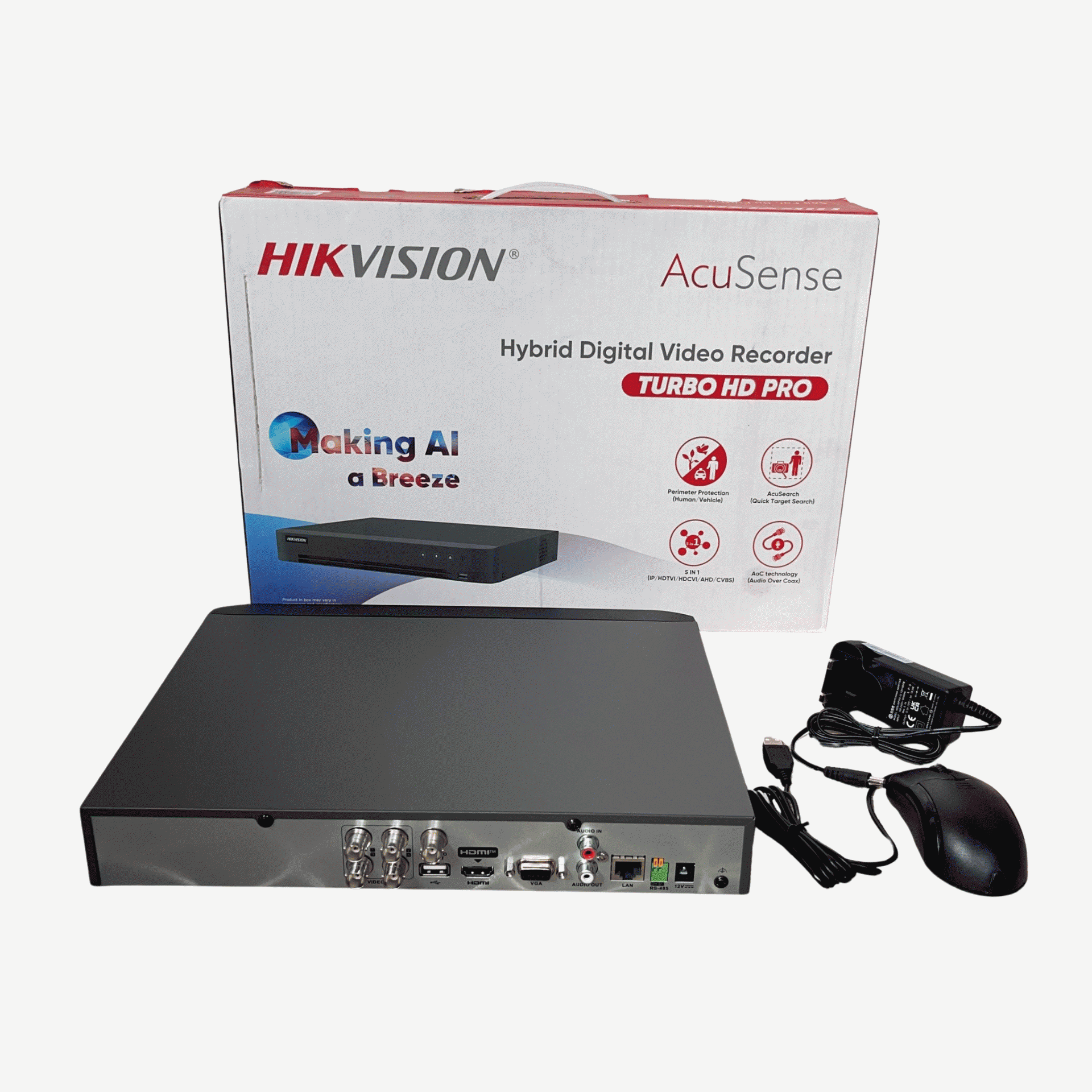 Hikvision 5MP 3K 4CH Turbo HD Two Way Audio DVR (iDS-7204HQHI-M1/XT)