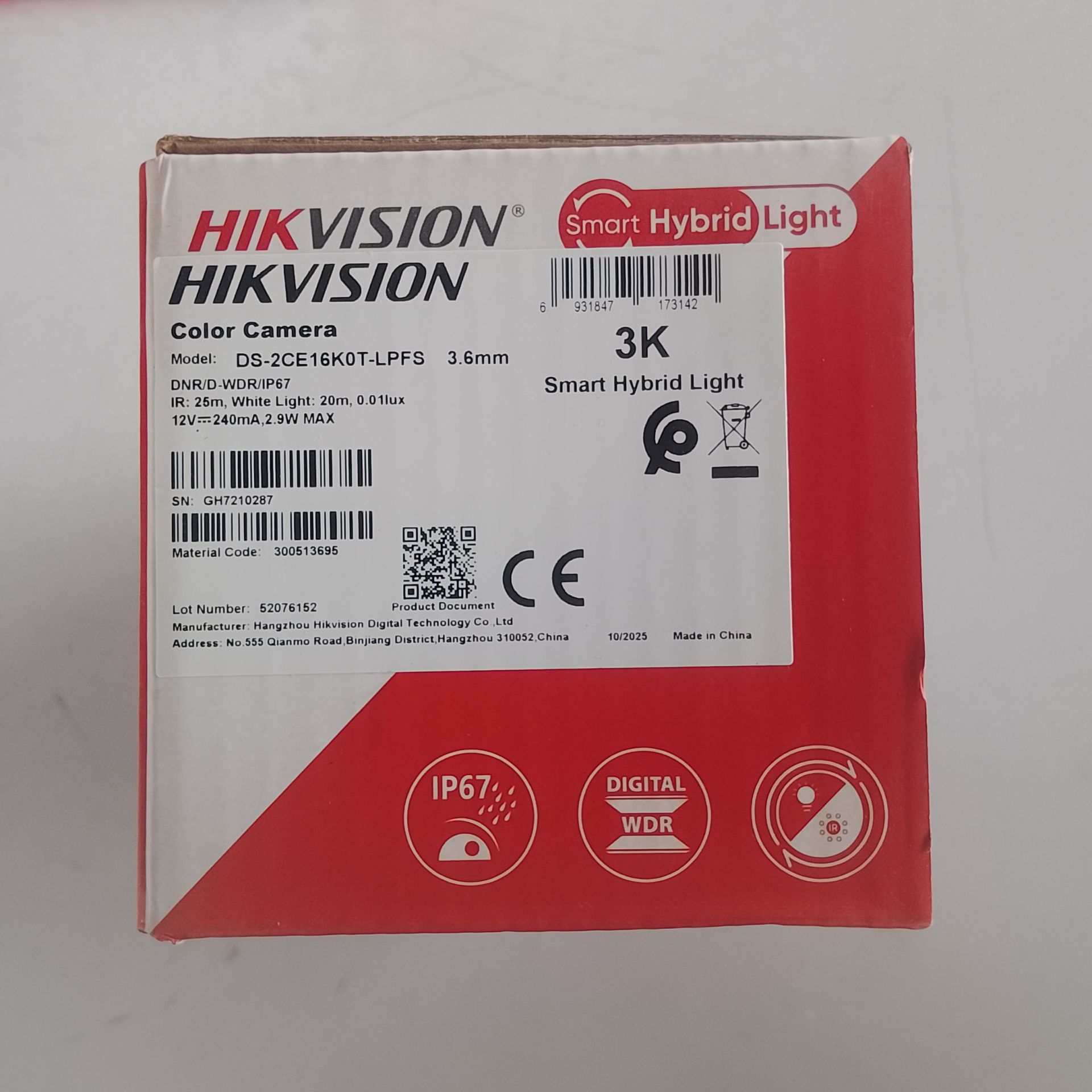 Hikvision 5mp 3k Outdoor Smart Hybrid Light Audio Camera