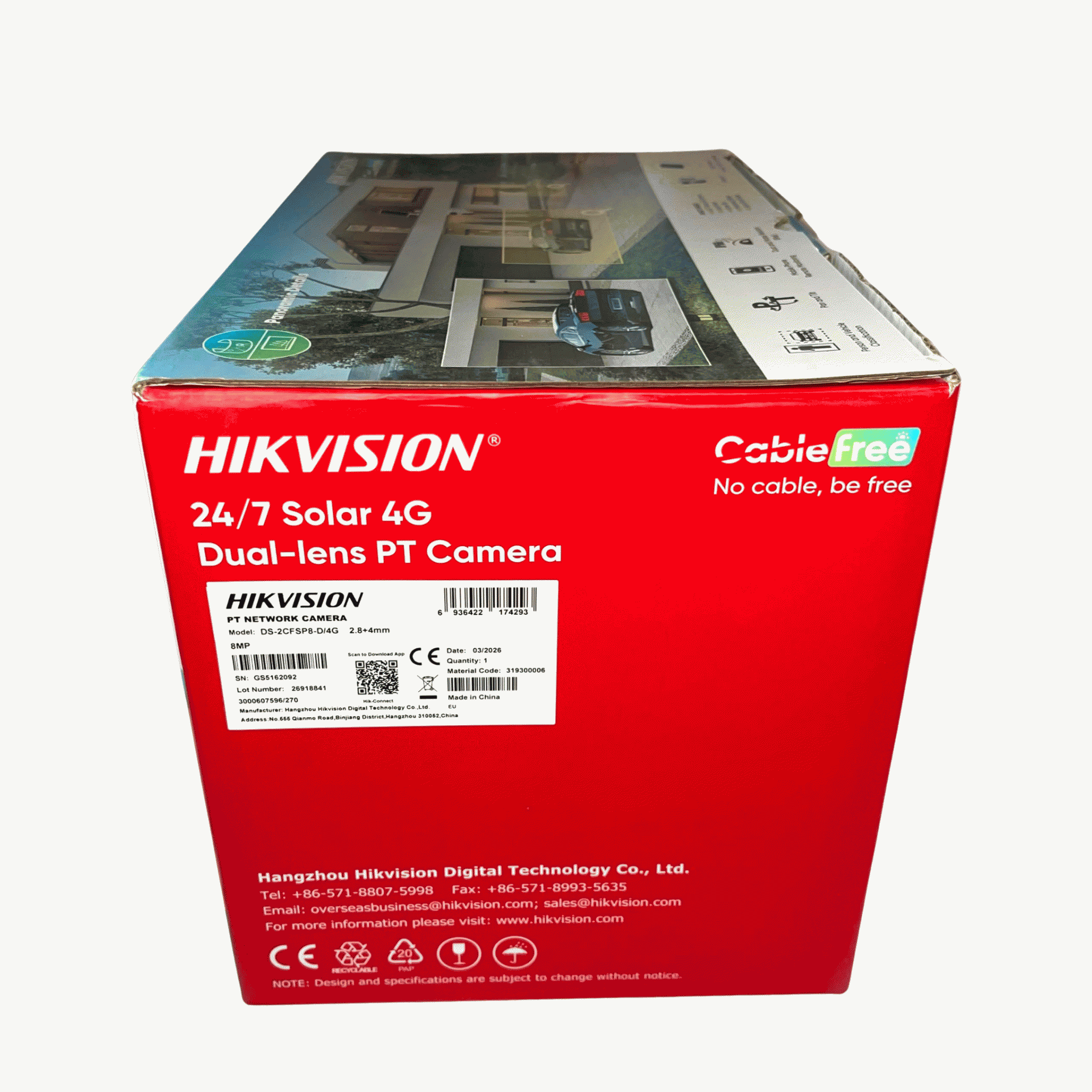 Hikvision 8mp 4g Aov Dual Lens Solar Pt Camera Hik Connect App Ds 2cfsp8 D4g