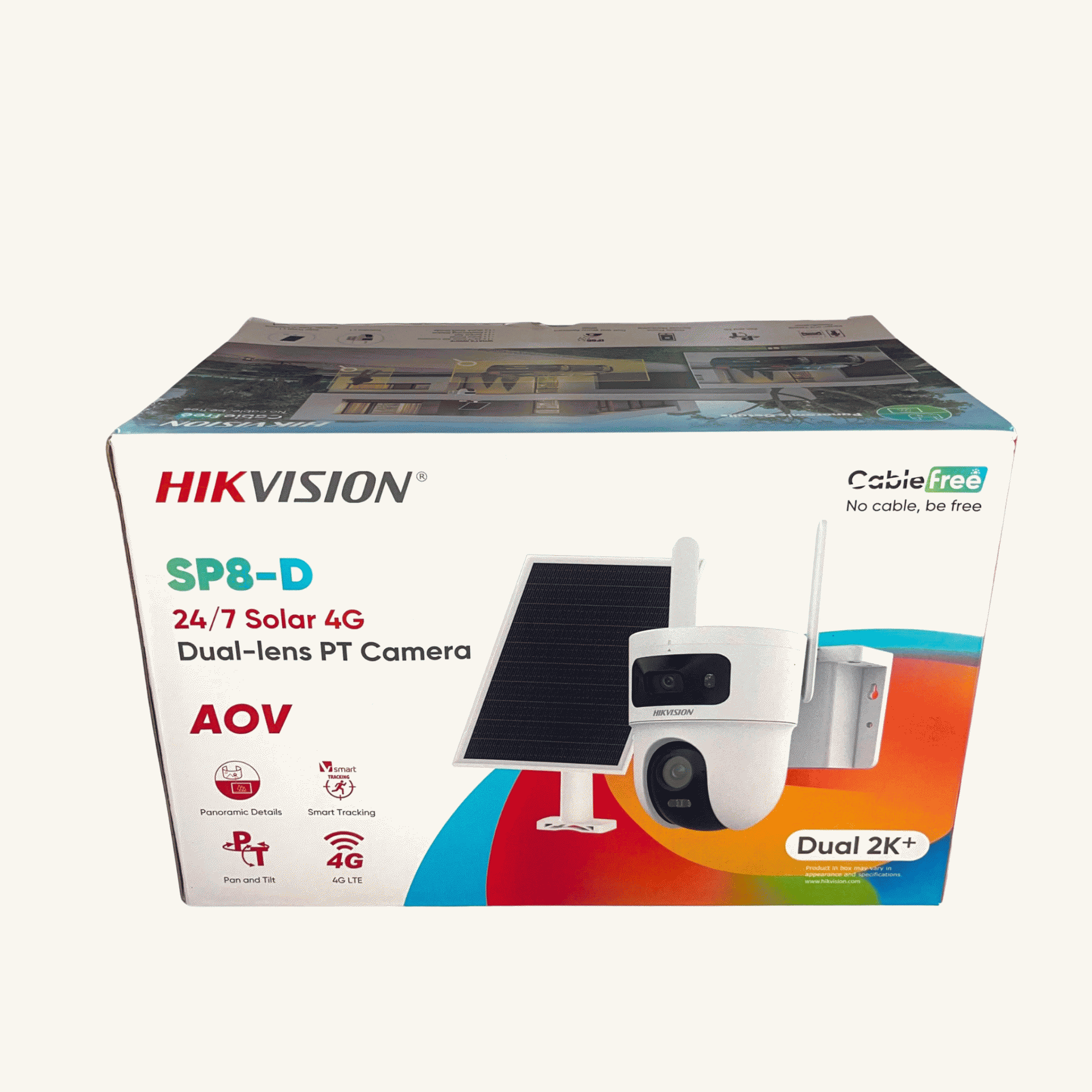 Hikvision 8mp 4g Aov Dual Lens Solar Pt Camera Hik Connect App Ds 2cfsp8 D4g