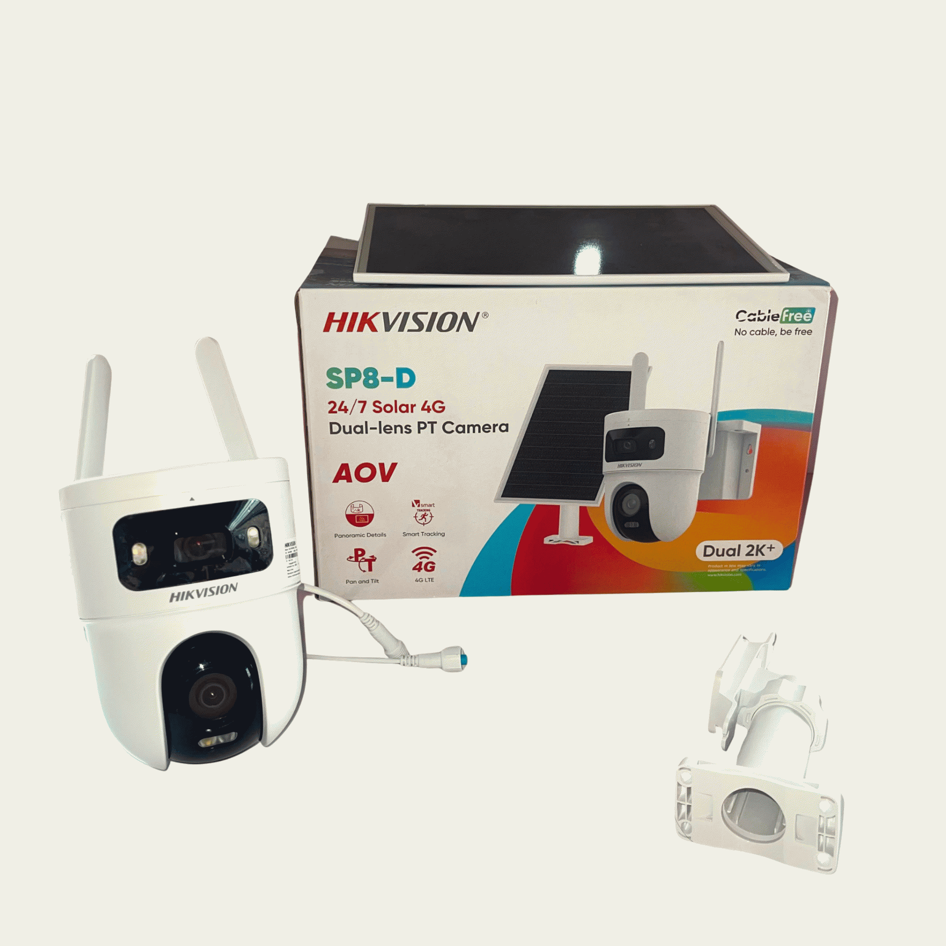 Hikvision 8MP 4G AOV Dual Lens Solar PT Camera (Hik-Connect App) (DS-2CFSP8-D/4G)