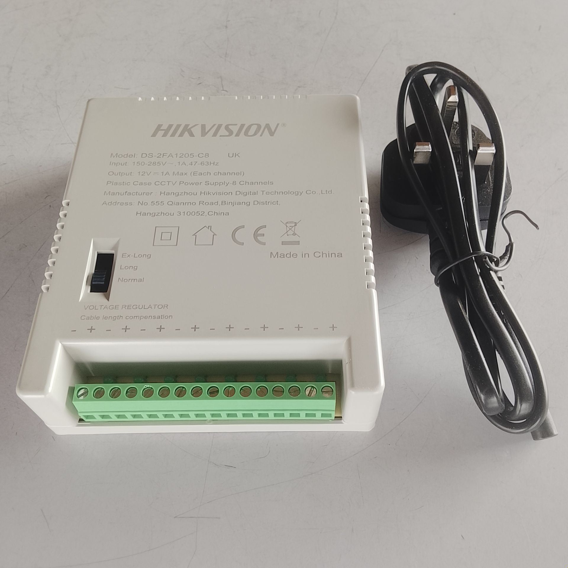 Hikvision 8way Power Supply Box With Power Cord