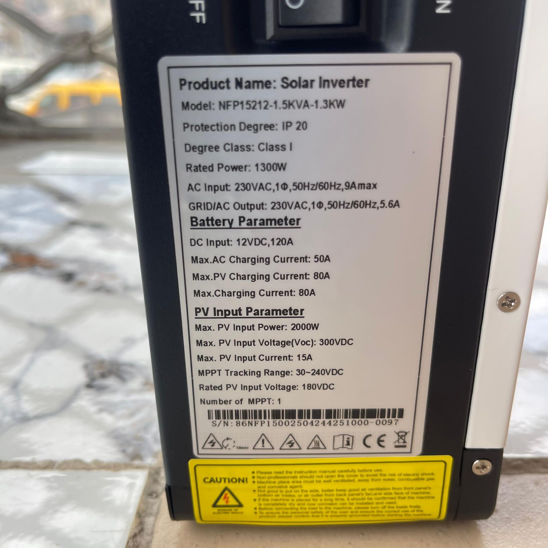 Kartel 1.5kva1.3kwh12v Hybrid Inverter