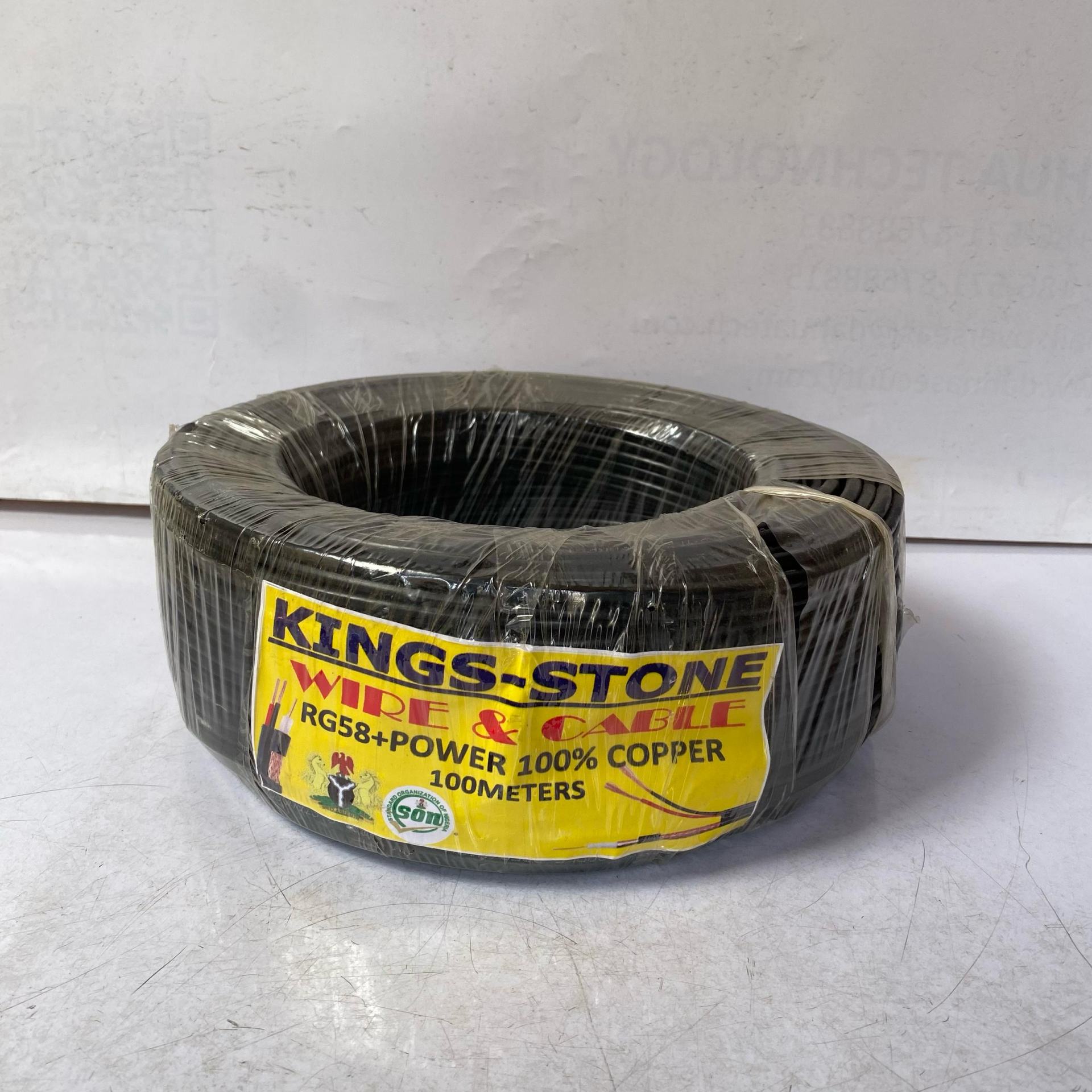 Kings-Stone 100meters RG58 Cable With Power