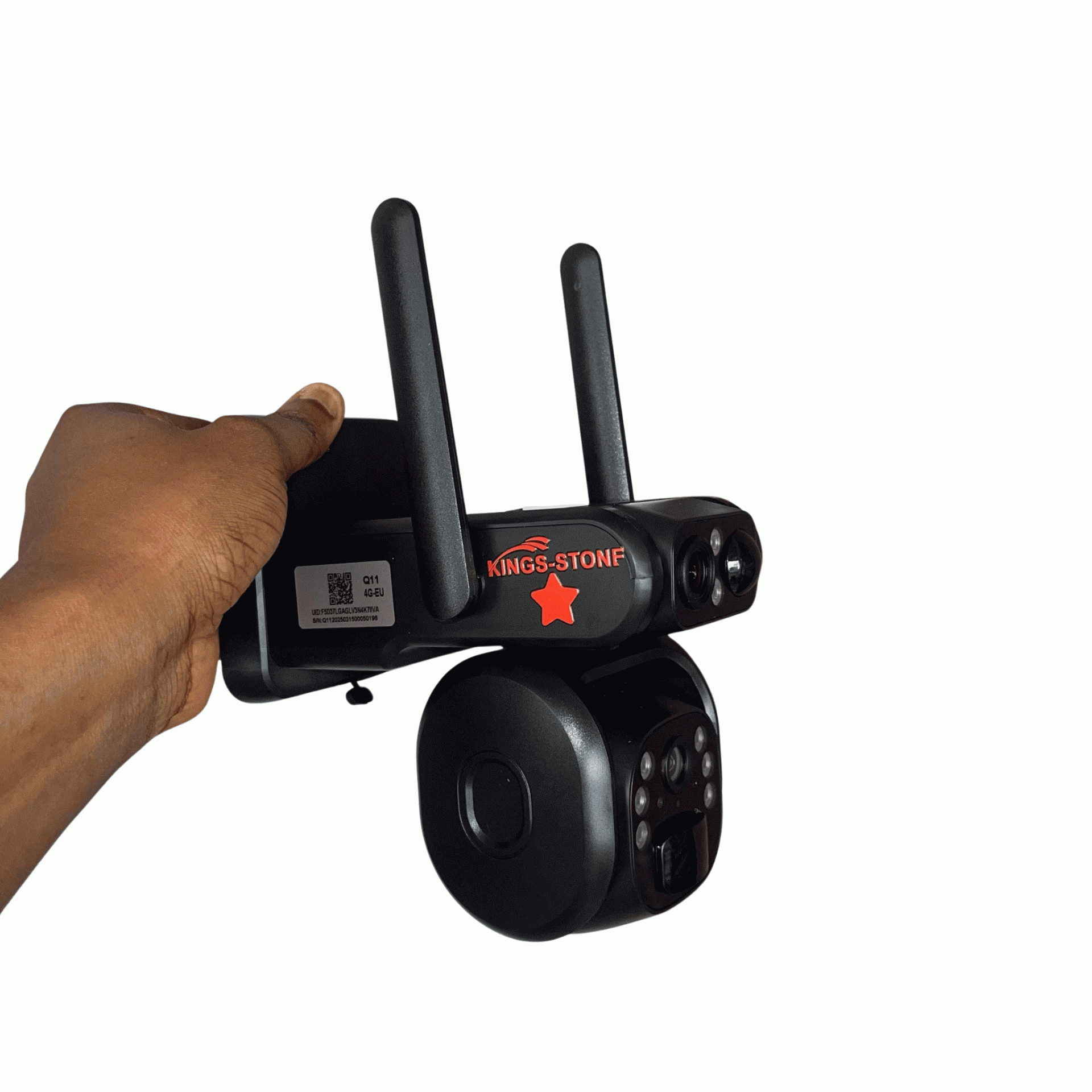 Kings Stone 6mp 4g Dual Lens Solar Ptz Mini Outdoor Camera With Auto Tracking (ubox App) (1)