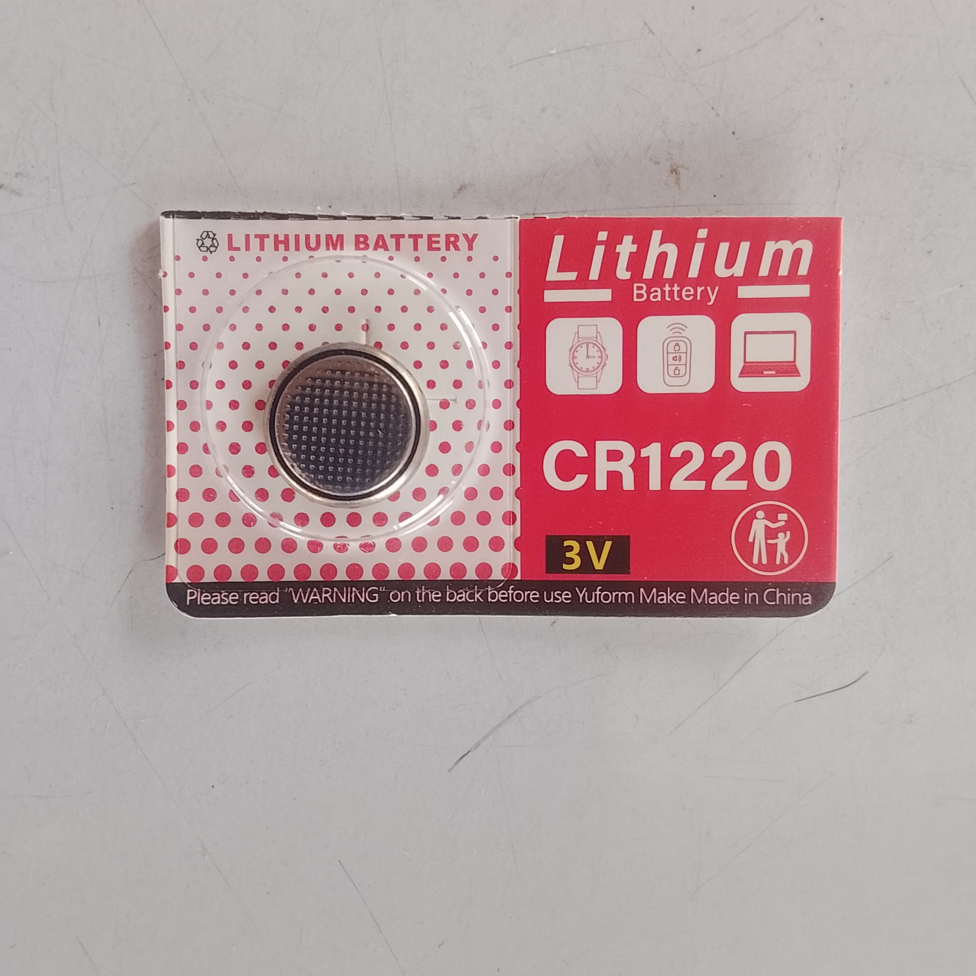 Lithium CR1220 3V CMOS Battery