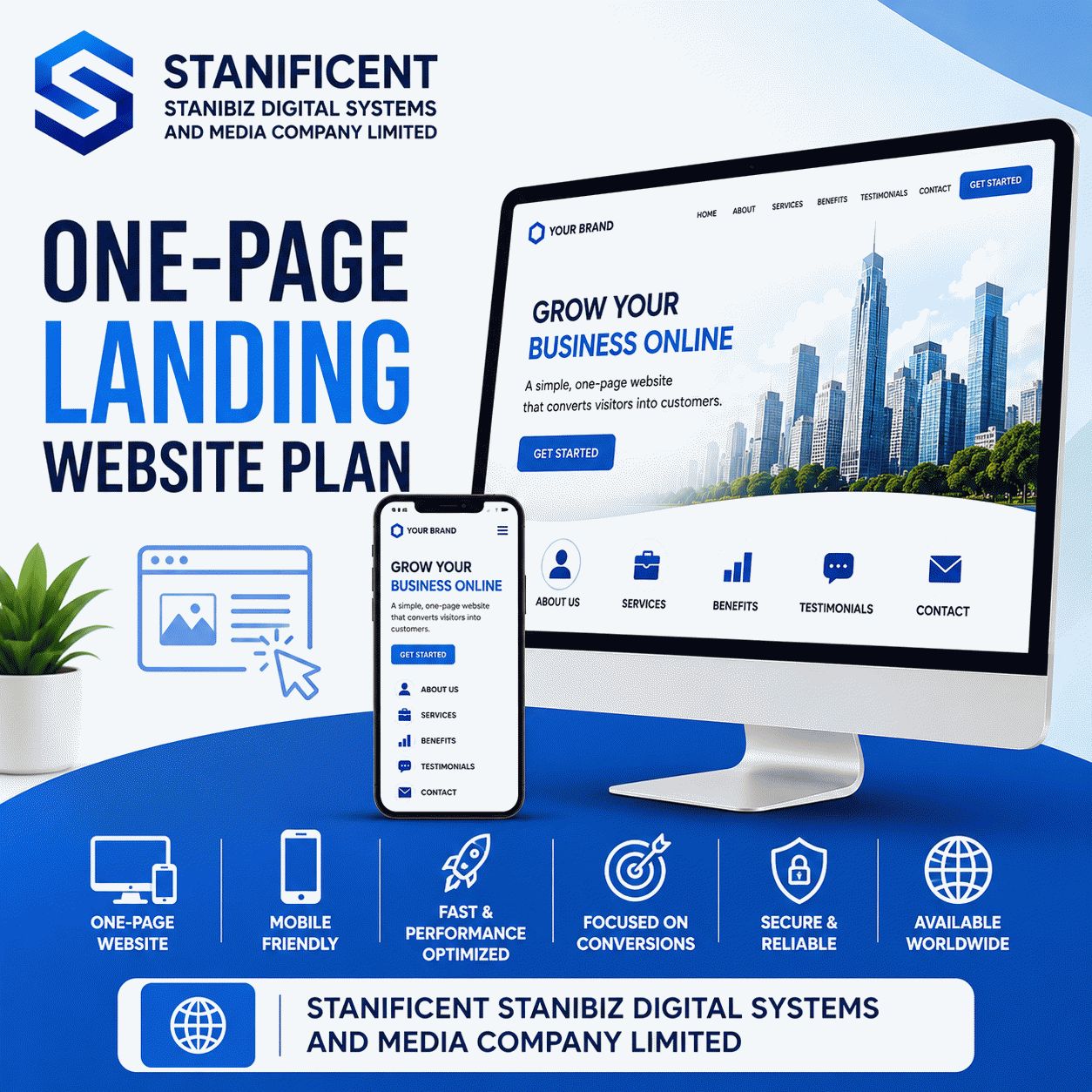 One-Page Landing Website Plan