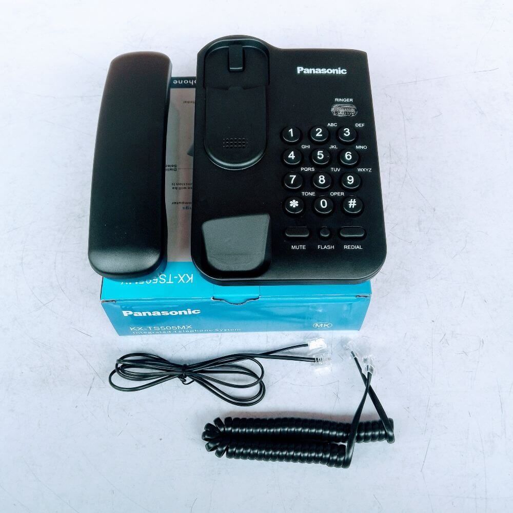Panasonic Non Display Intercom Handset Kx Ts505mx Black