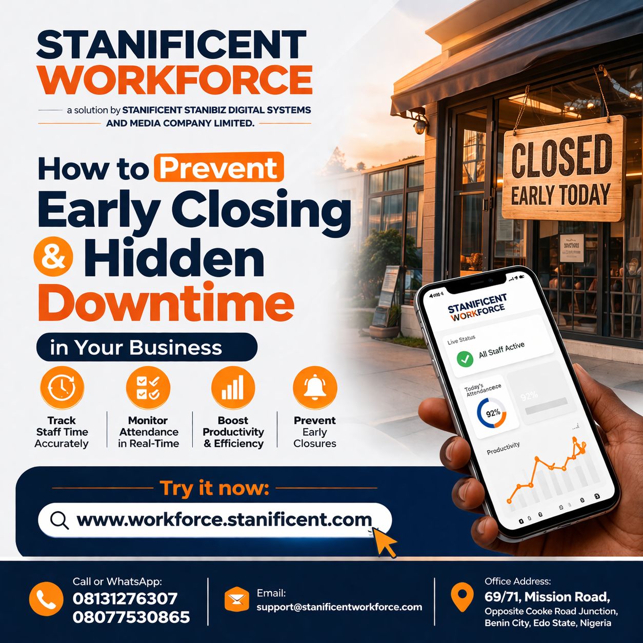 Post Prevent Early Closing With Stanificent Workforce