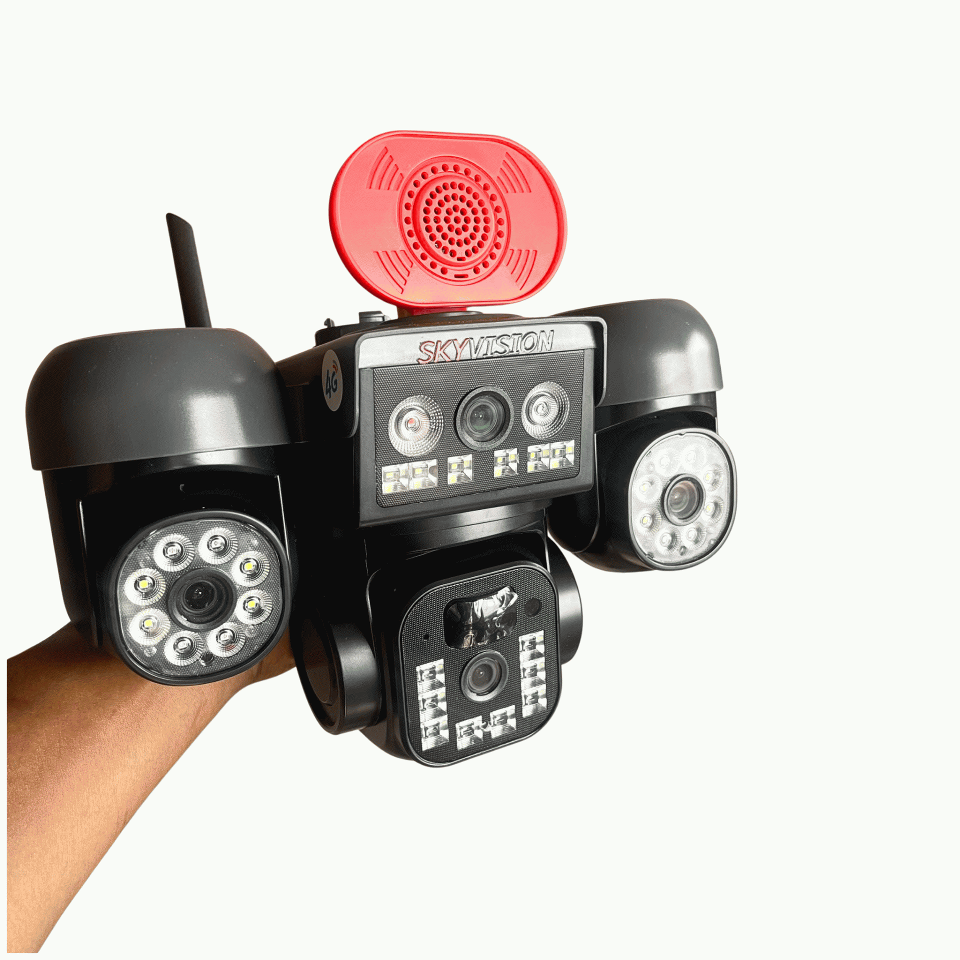 Skyvision 12mp 4g Aov Four Lens Double Panel Solar Ptz Outdoor Camera With Auto Tracking (v380 App) (3)