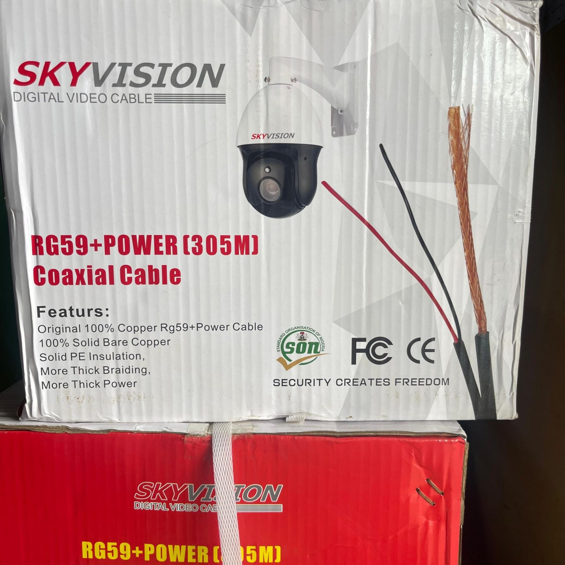 Skyvision 305meters Rg59 Cable With Power