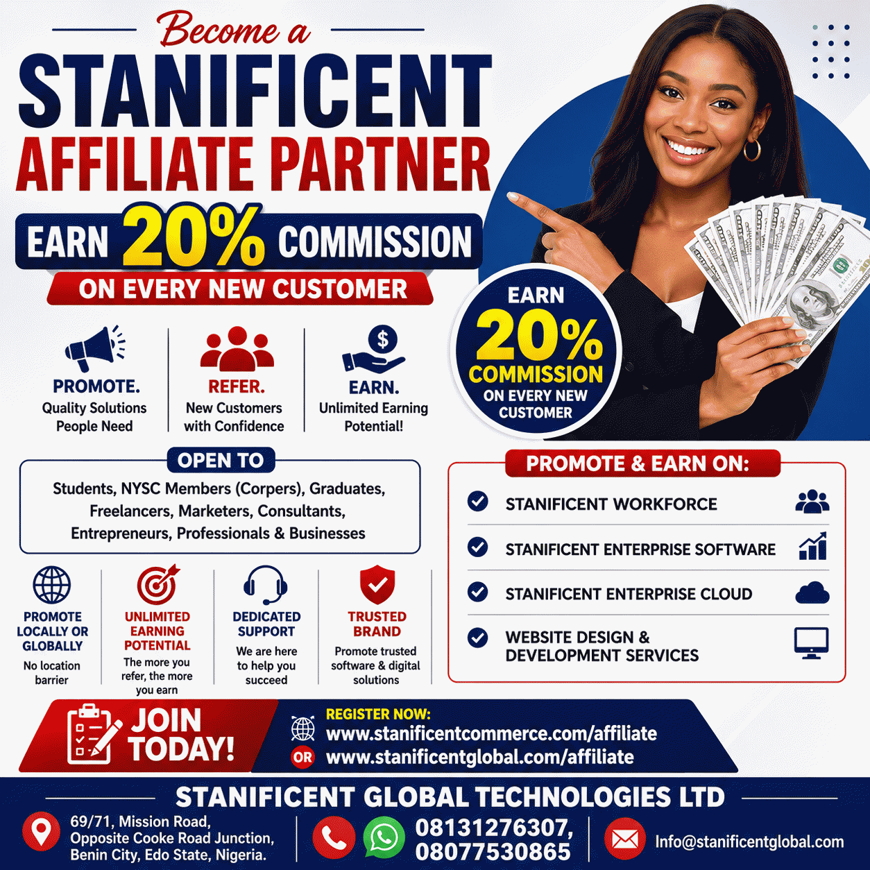 Become a STANIFICENT Affiliate Partner – Earn 20% Commission on Every New Customer